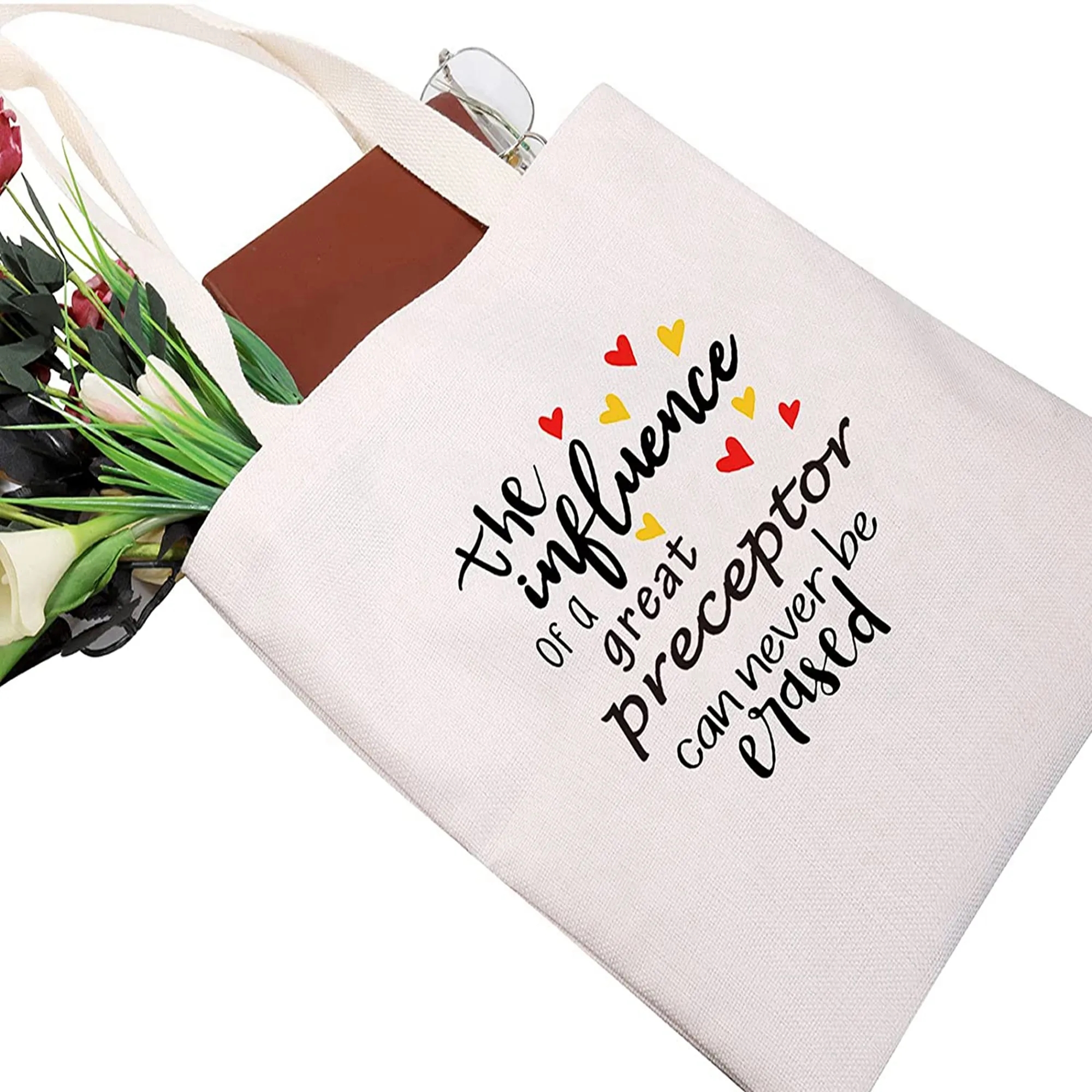 Classic Canvas Tote Bag. MOQ 100 PCS, custom tote bag with logo imprint 3