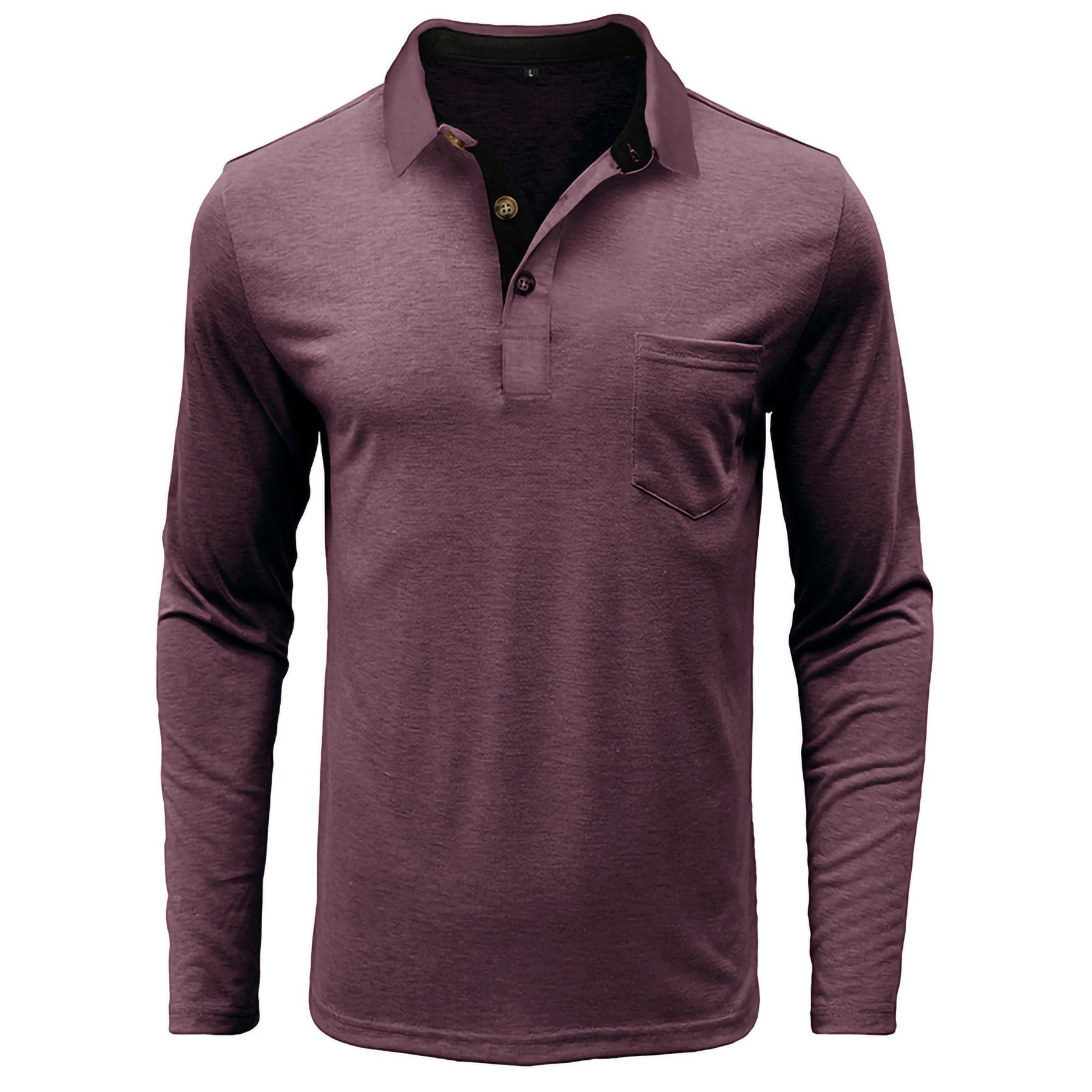Men's Long Sleeve Polo Shirt 15