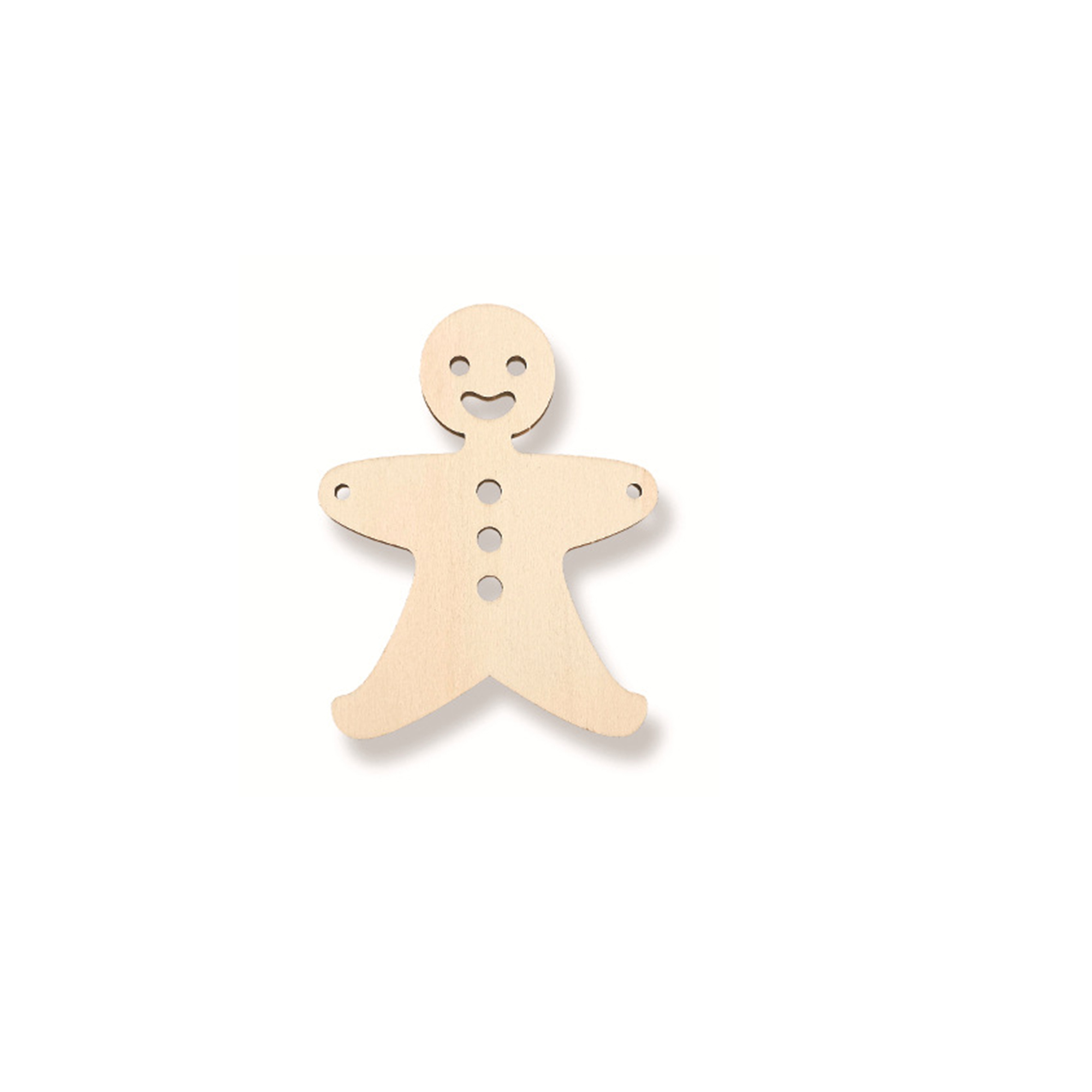 Natural Wood Christmas Tree Pendant 33