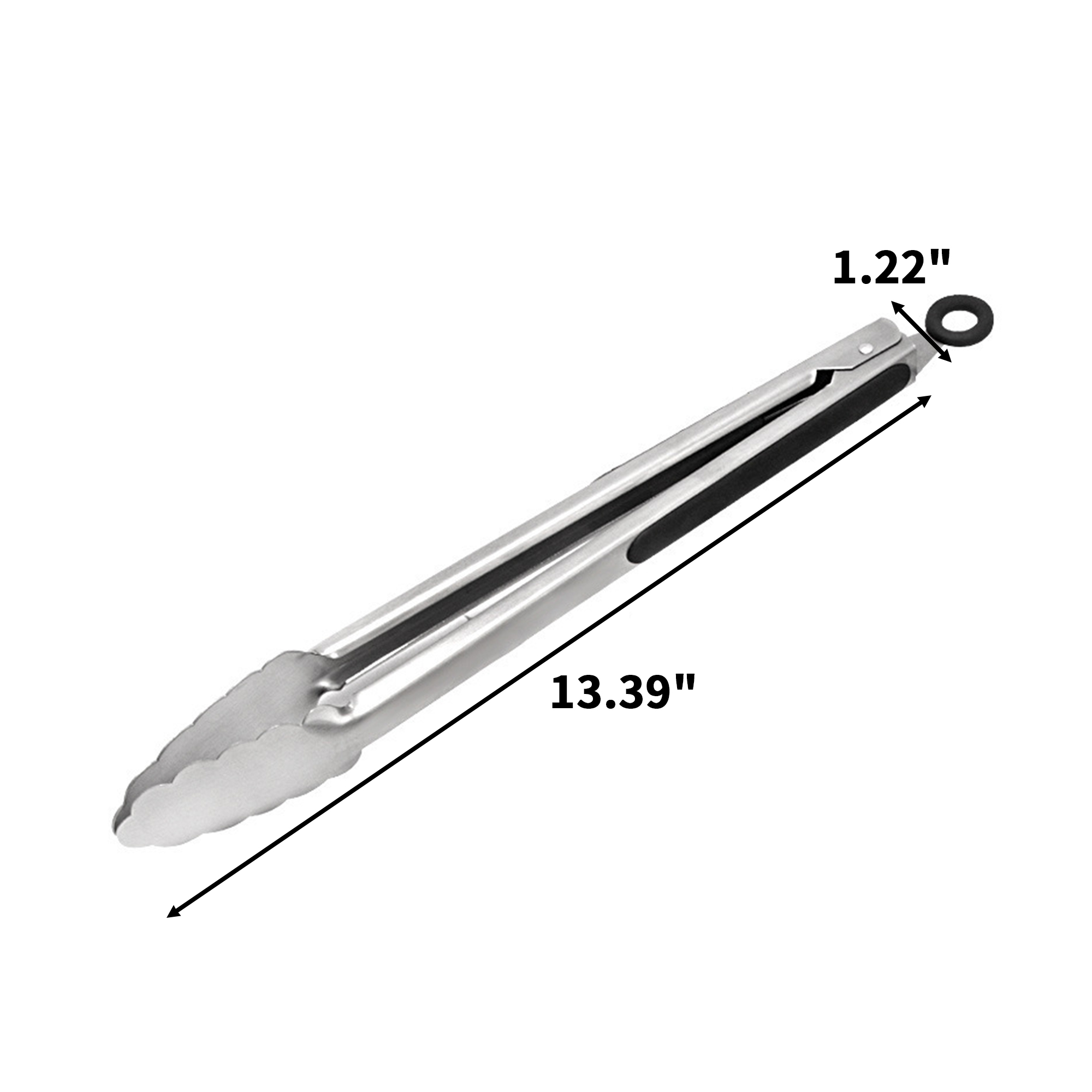 Stainless Steel Locking Kitchen Tong 12" Length 3