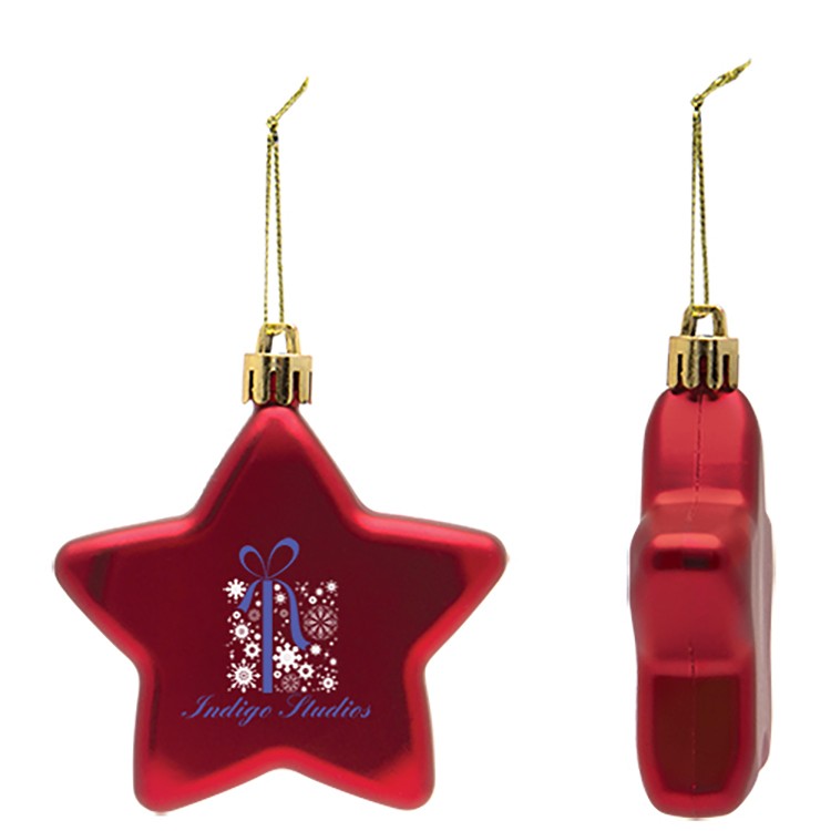 Shatter Resistant Flat Star Ornament 6