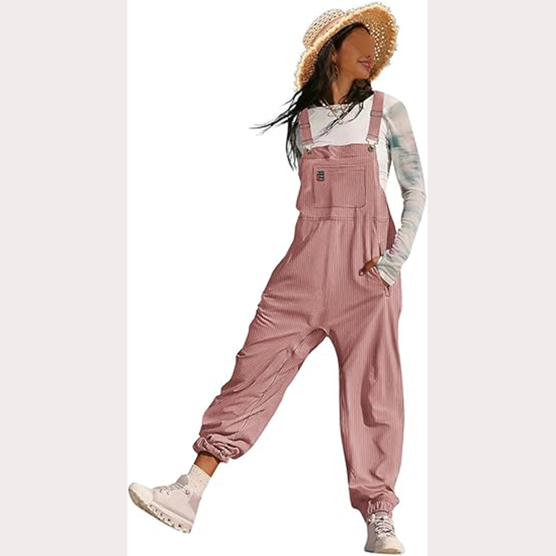 Women's Casual Corduroy Overalls 3