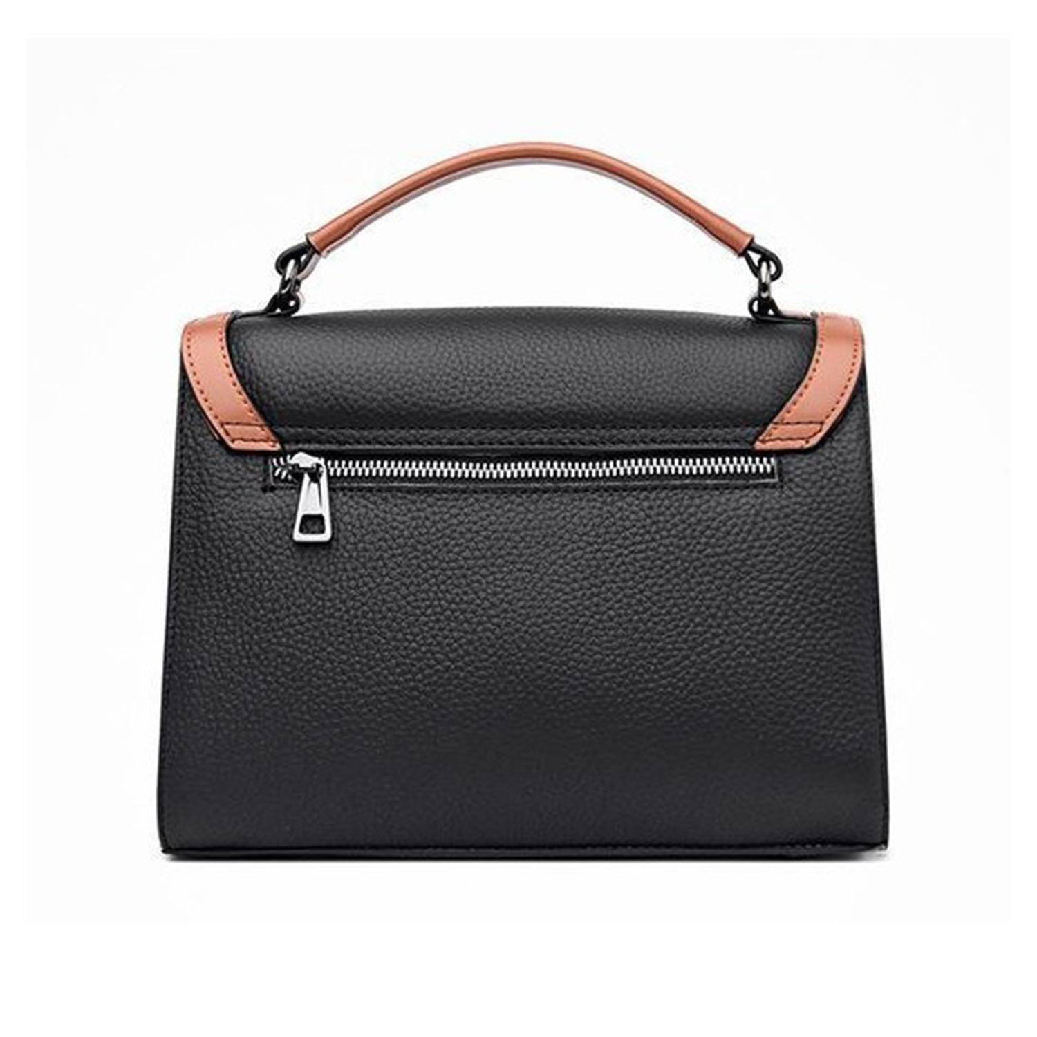 Genuine leather square crossbody bag handbag for woman 5