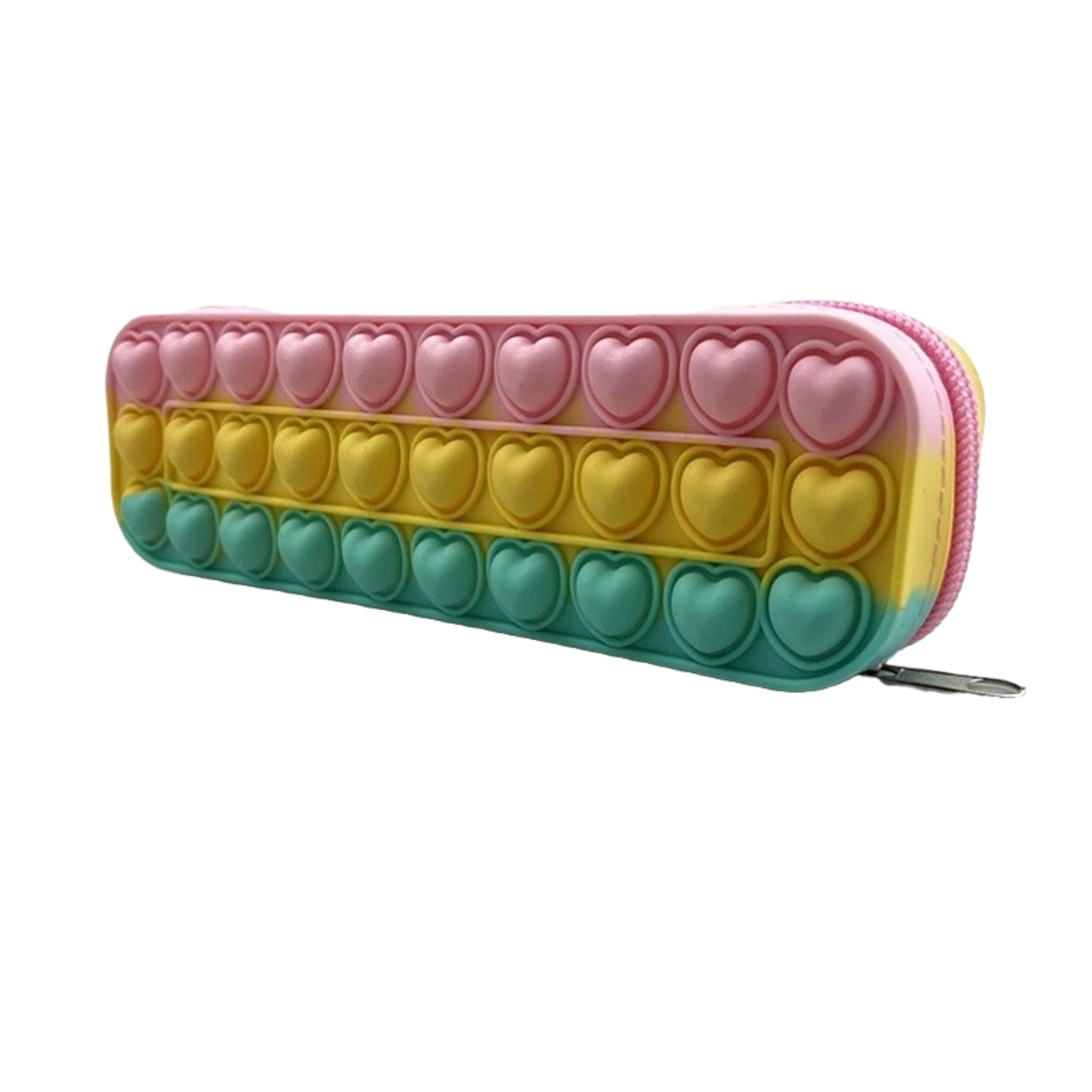 Large Capacity Silicone Bubble Decompression Pencil Case 3