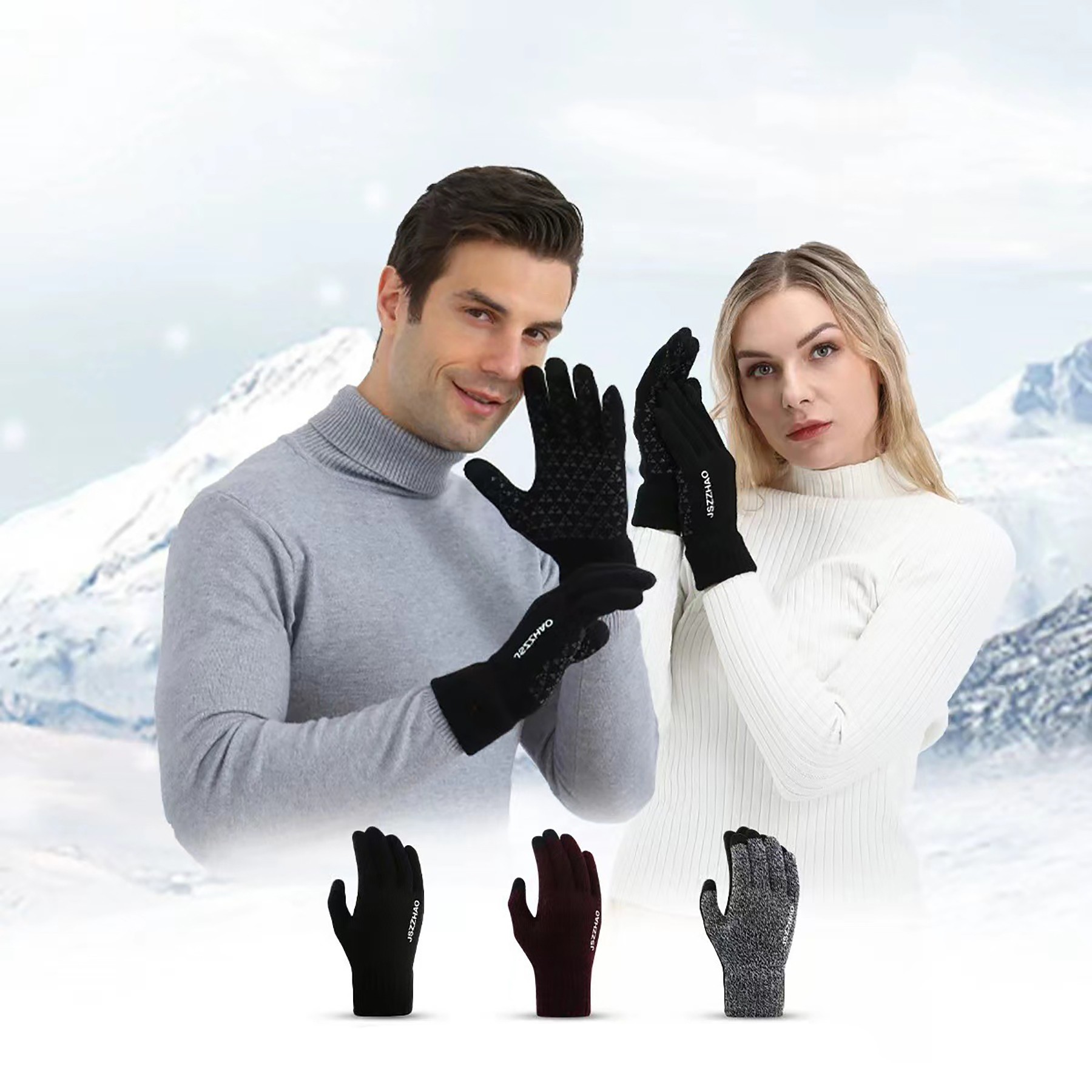 Touch Screen Knitted Warmth Gloves 5