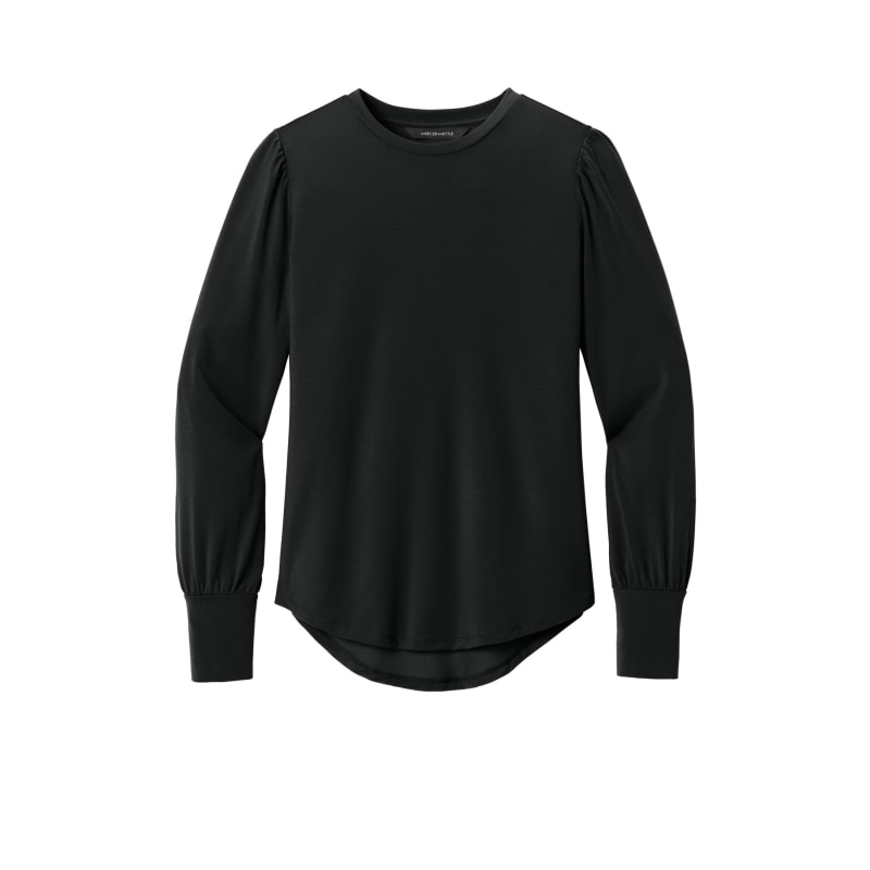 Mercer+Mettle Women's Stretch Jersey Long Sleeve Blouson Top 7