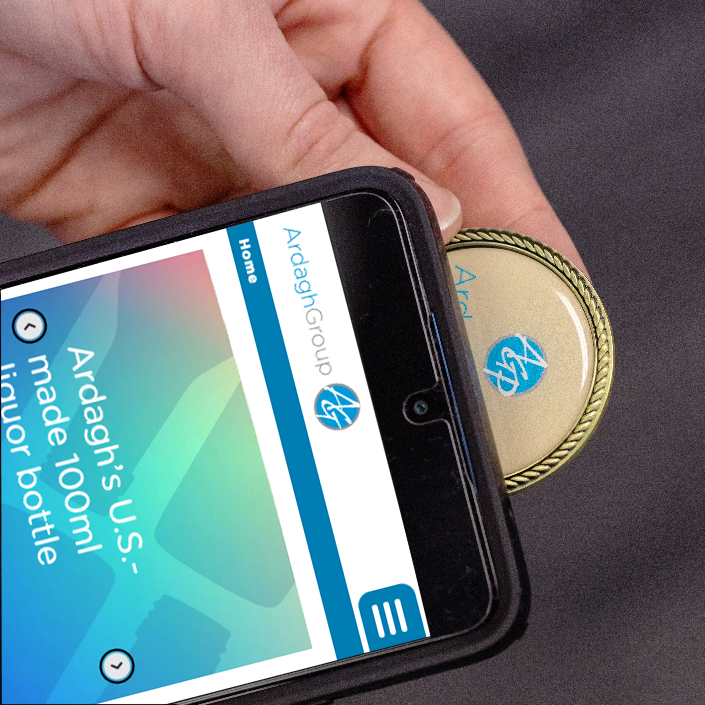 NFC Challenge Coin w/ Rope Border (1.75") 4