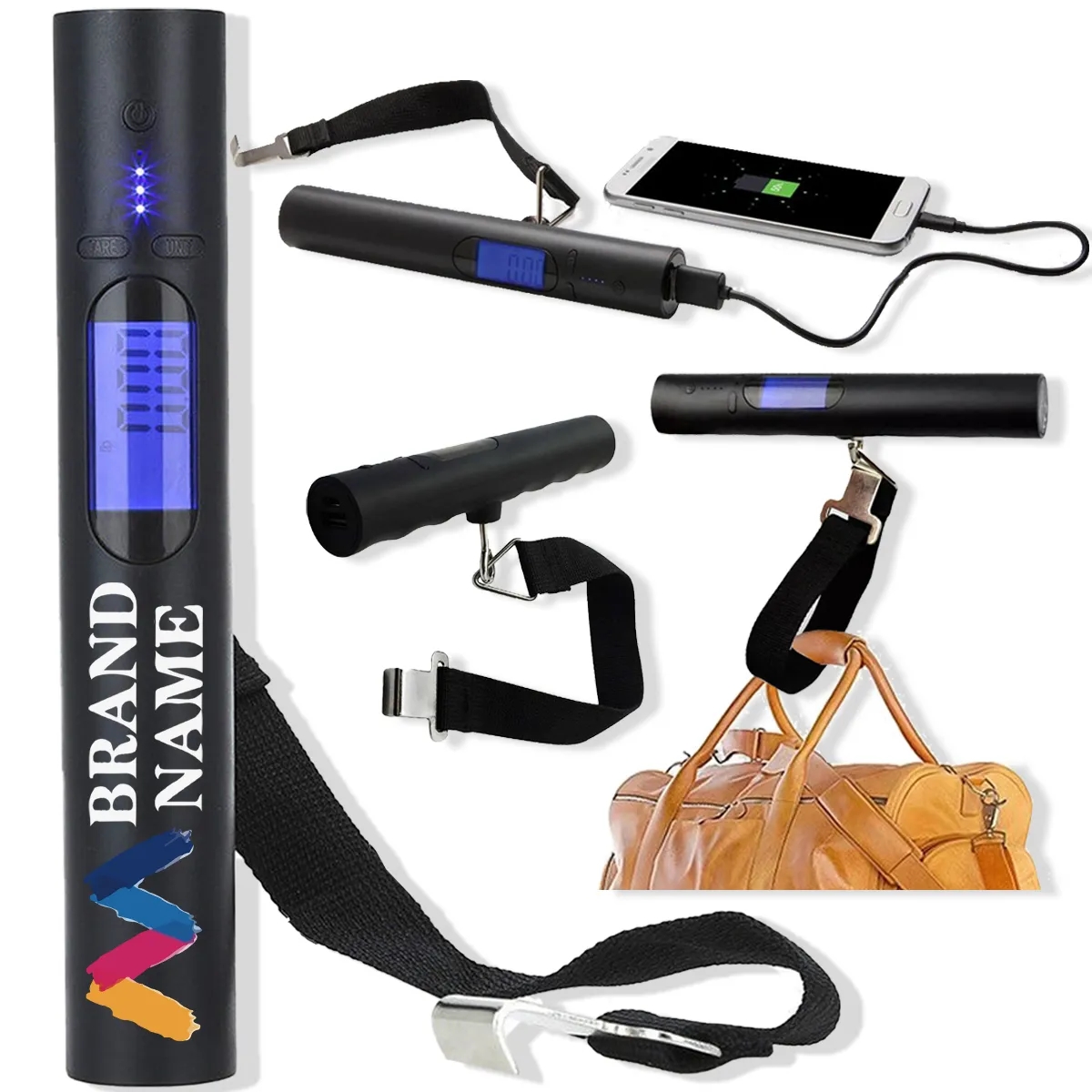 2 In 1 Portable Digital Travel Luggage Scale With Power Bank 2