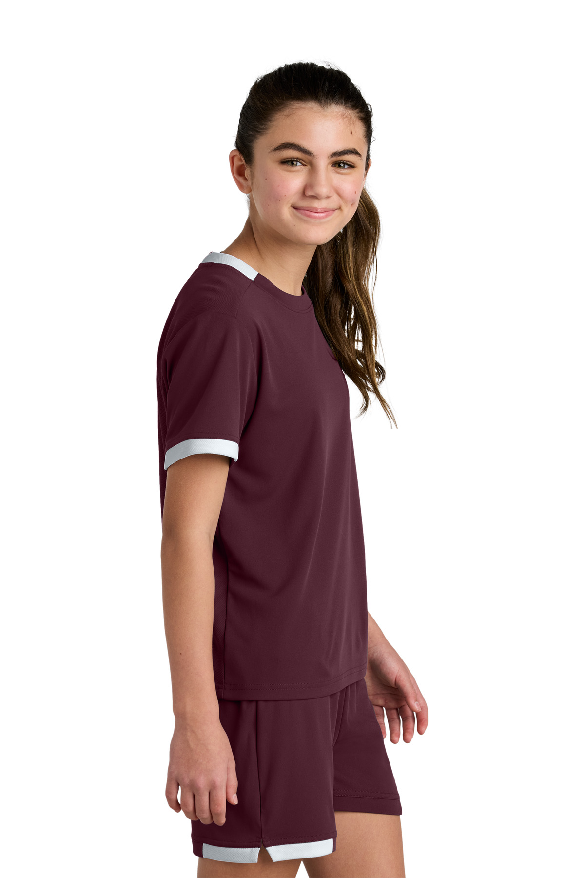 Sport-Tek Youth Club Short Sleeve Crew YST440 101