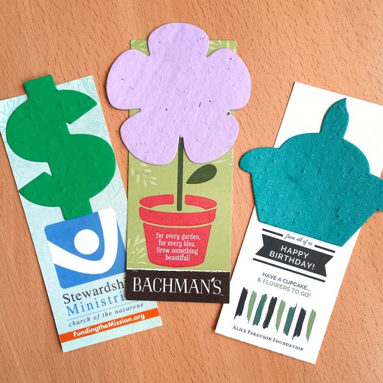 Single-Sided Small Eco Bookmark With Shape 7
