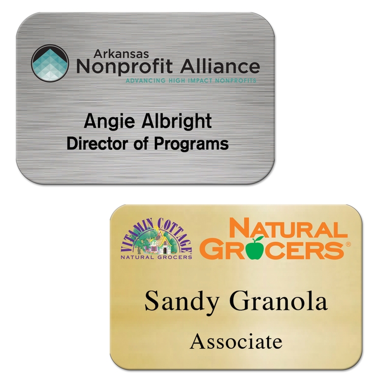 2"x3" Chaos full color UV Printed name badge 3