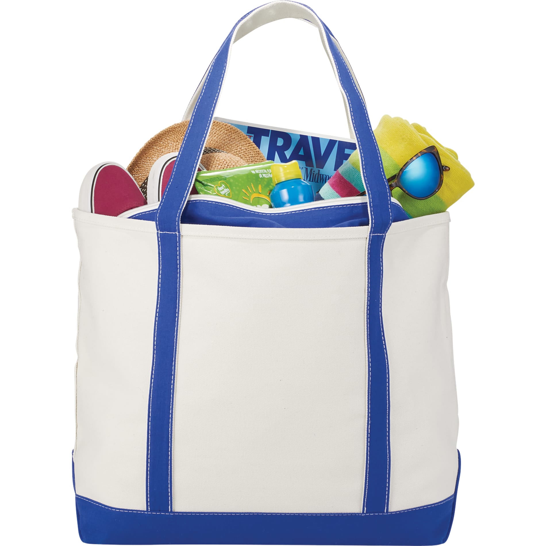 Baltic 24oz Cotton Canvas Tall Zippered Tote 33