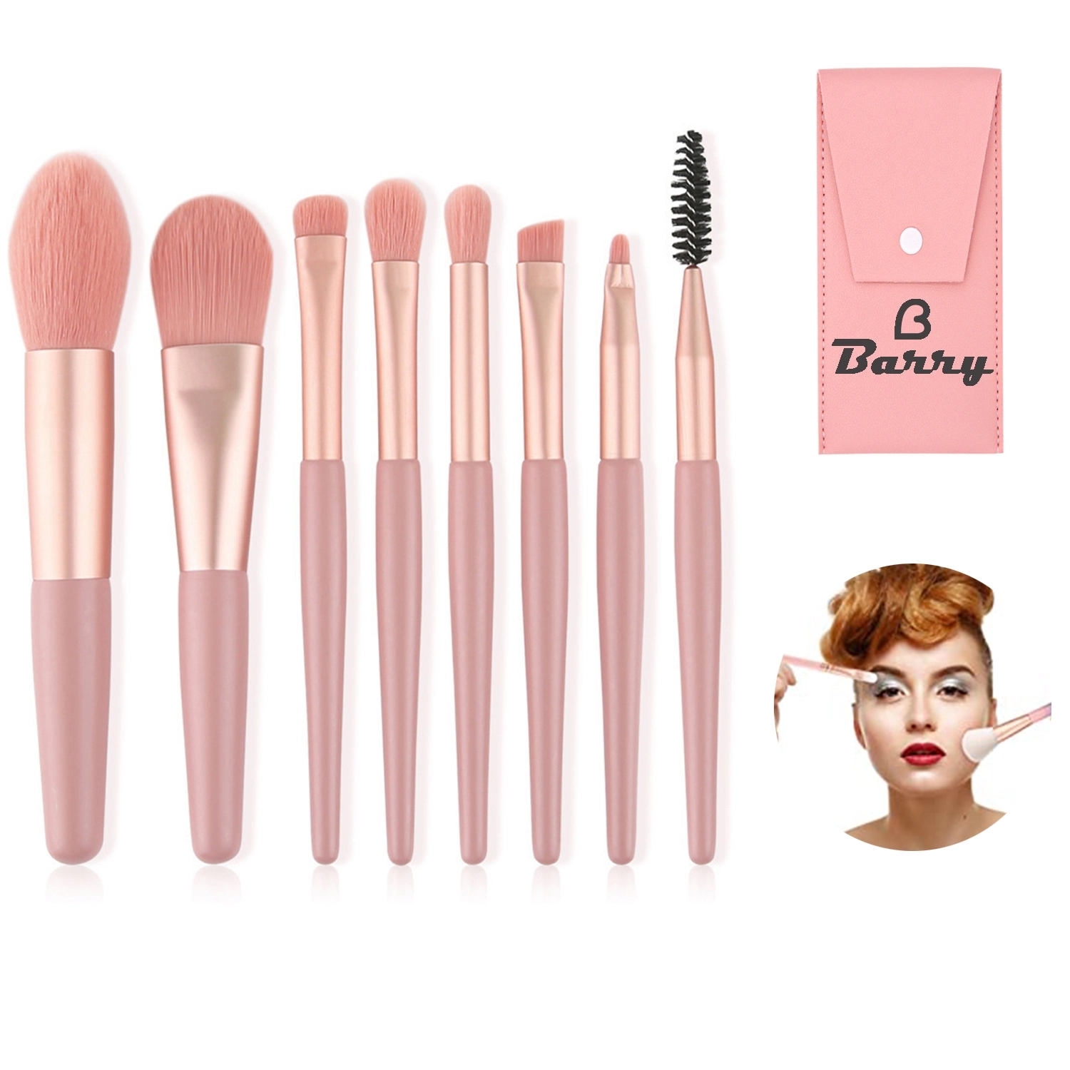 8 Pcs Makeup Brushes Set 1