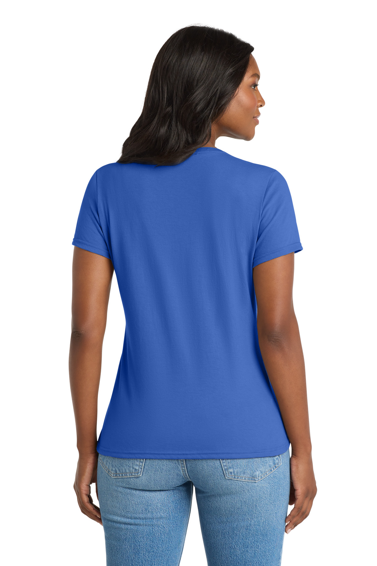 Port & Co Women's Performance Blend V-Neck Tee. LPC381V 79