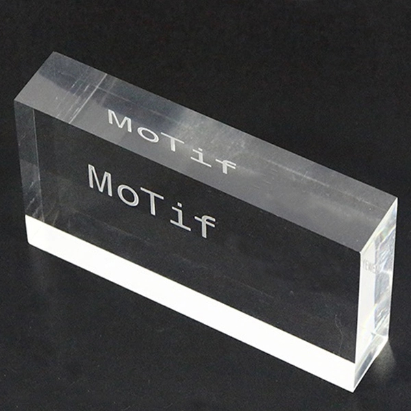 Promotional Rectangular Crystal Paperweight 1