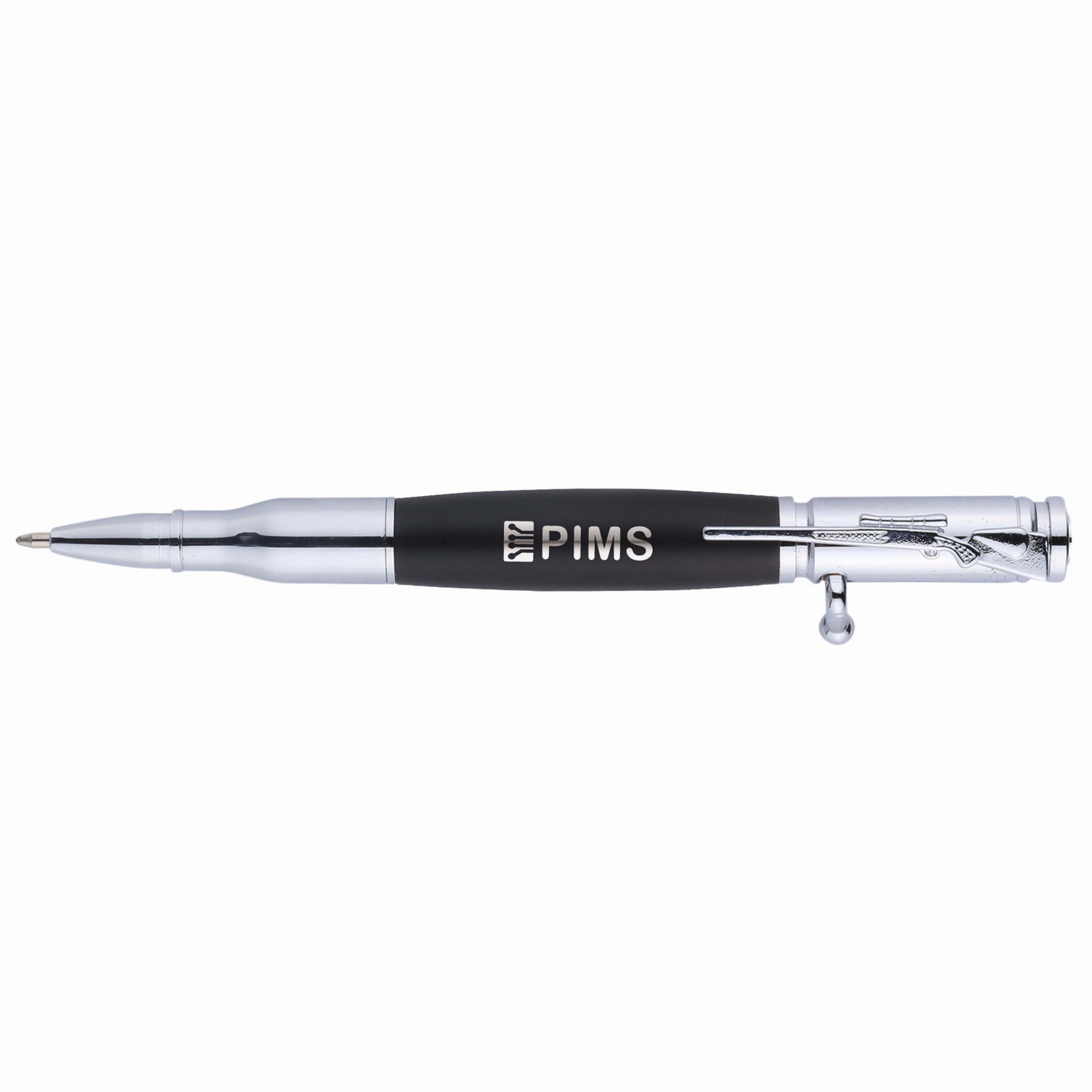 Bullet Brass Push-Lock Ballpoint Pen 6