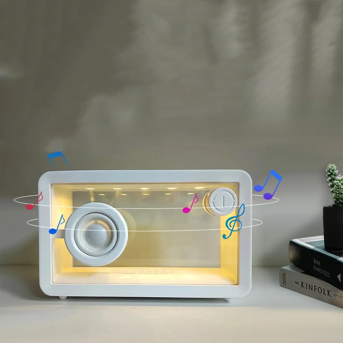 Transparent Wireless RGB Light Portable Bluetooth Speakers 3