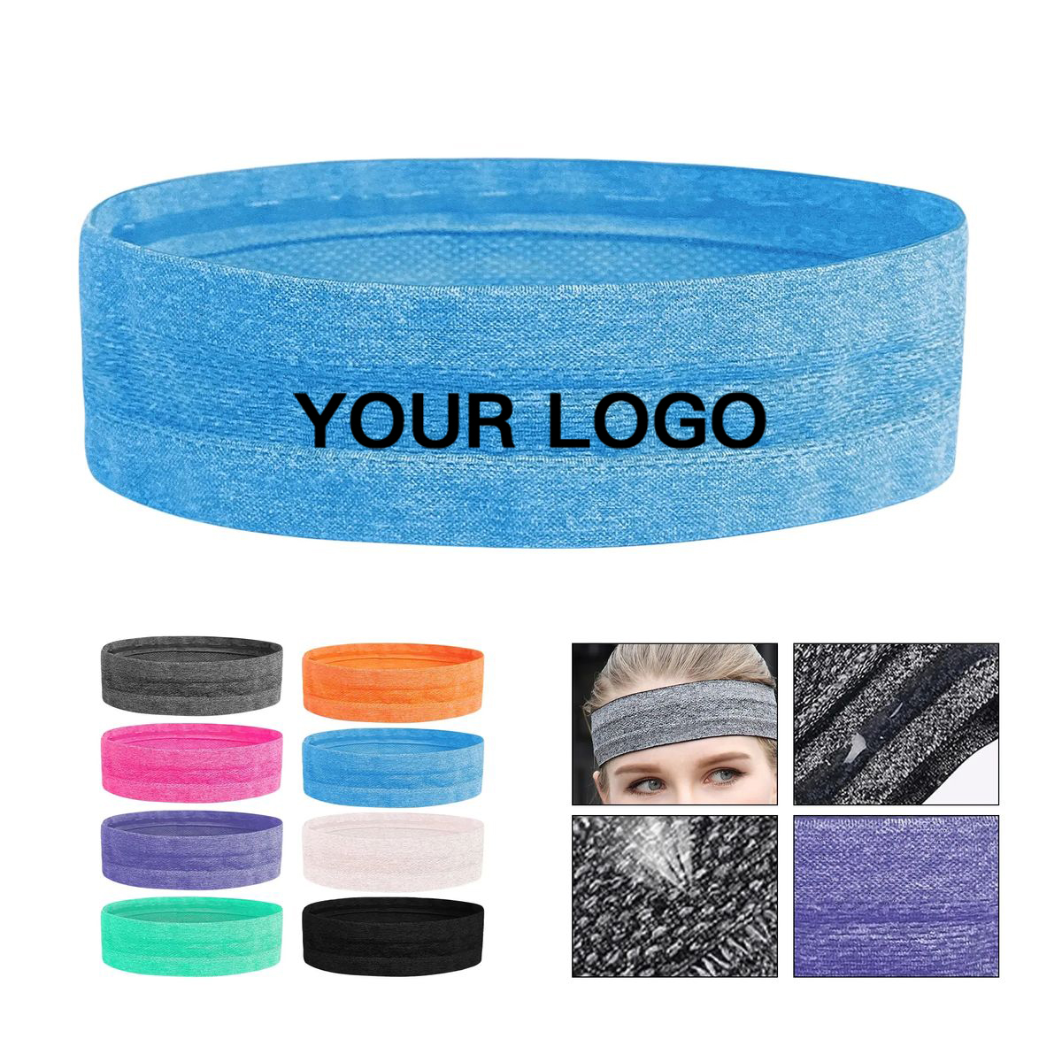 Elastic Quick Dry Headband for Running and Fitness 4