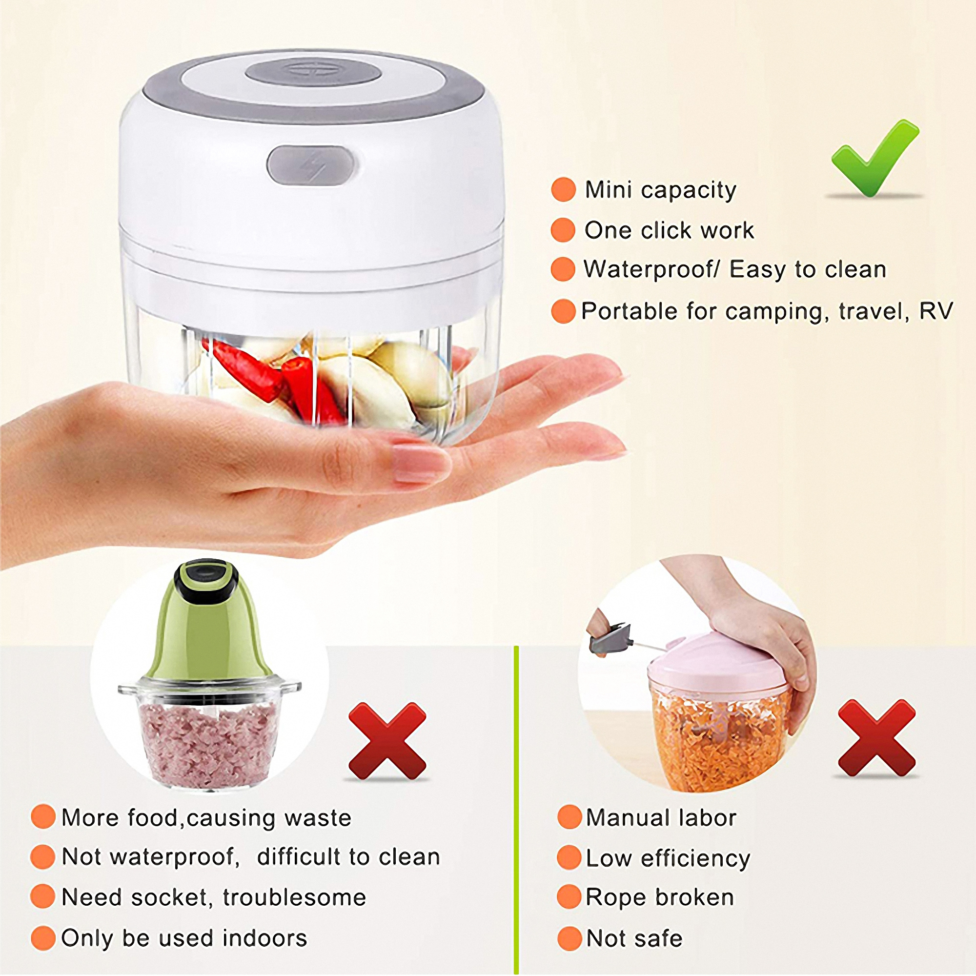 Compact Electric Food Processor 4