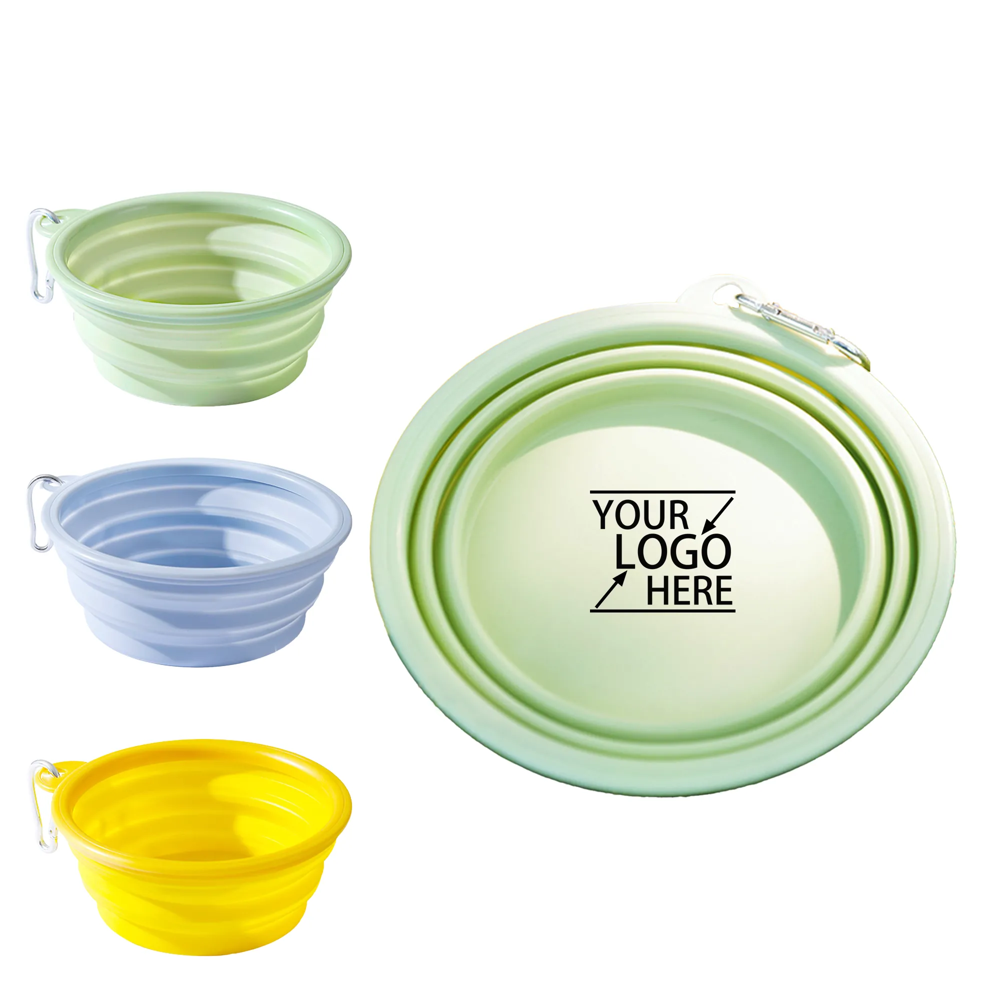 Collapsible Pet Bowl with Carabiner 4