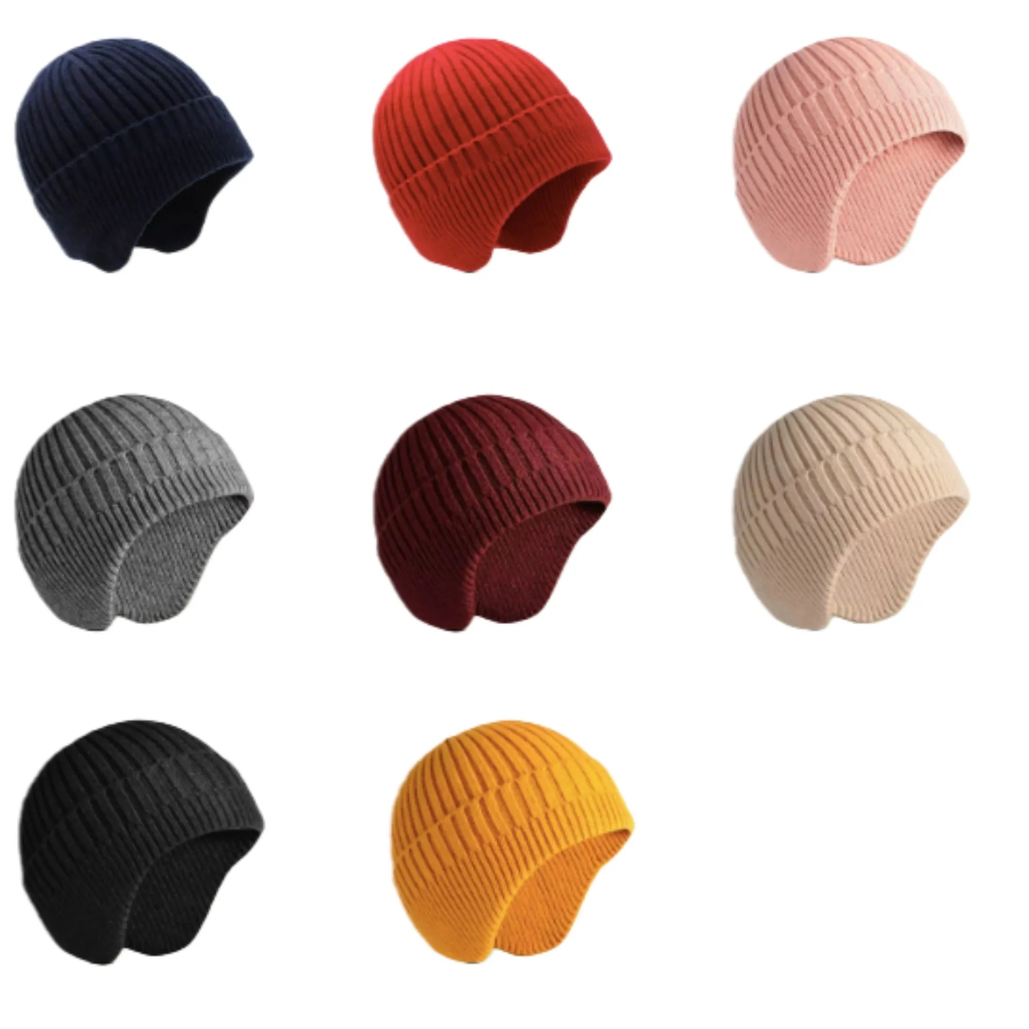 Winter Cycling Beanie Ear Flap Knit Trapper Hat Skull Cap 2