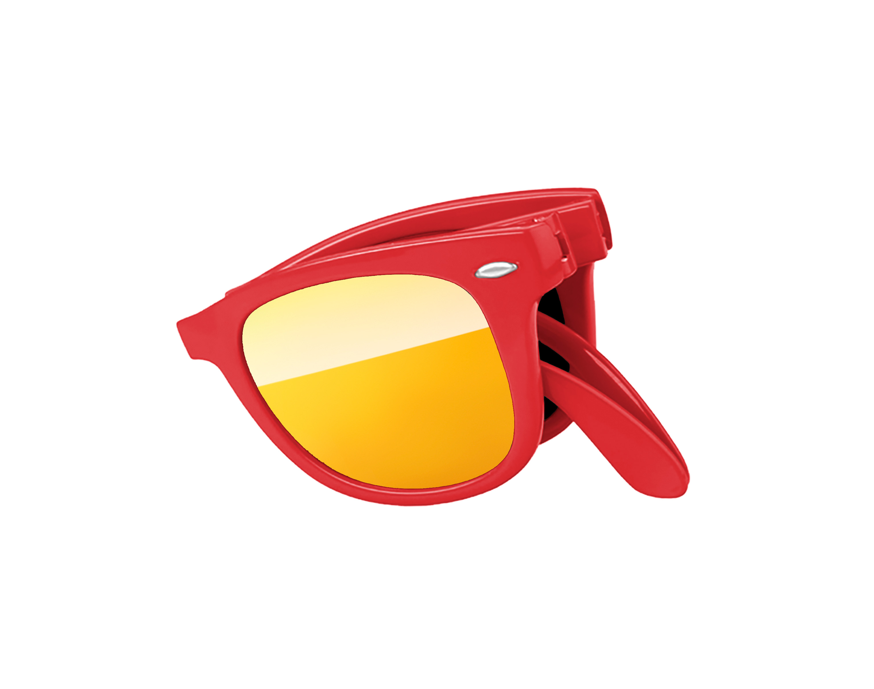 2-Tone Foldable Retro Mirror Sunglasses 12