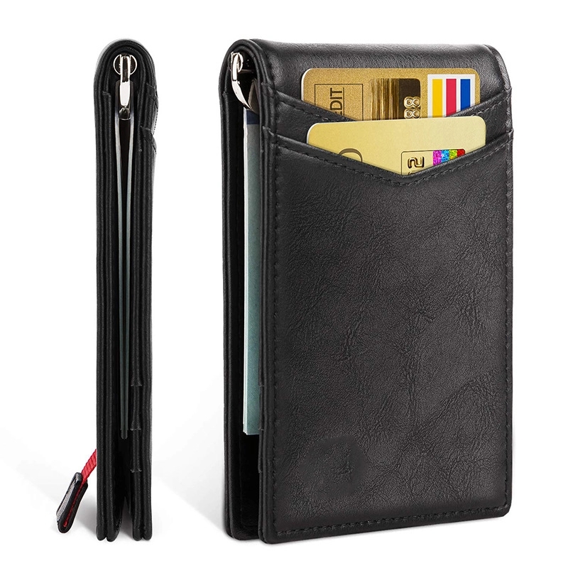 Genuine Leather Card Holder Minimalist Wallets 13