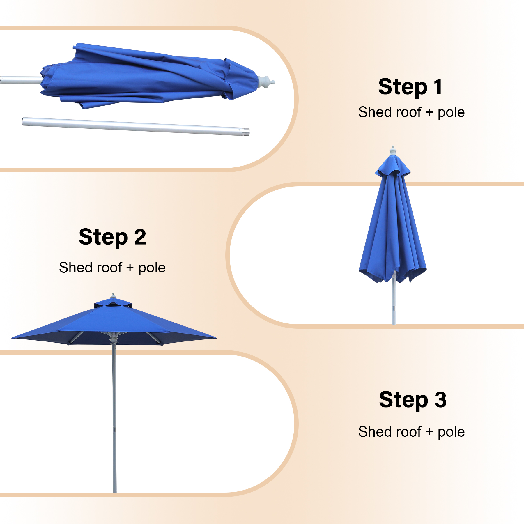 7' Heavy Duty Commercial Aluminum Market Umbrella (Dye Sublimation) 4