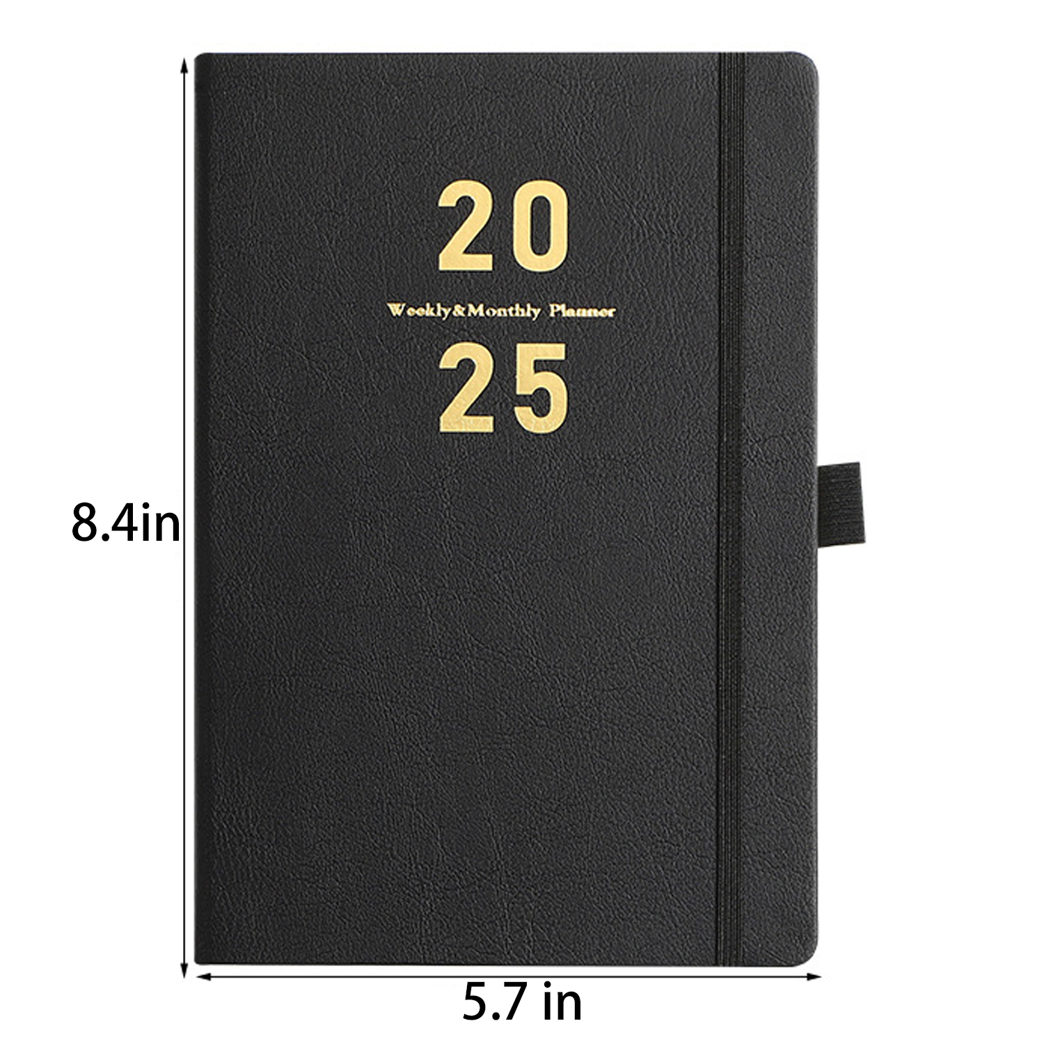 2025 A5 PU Leather Hard Cover Notebook 4