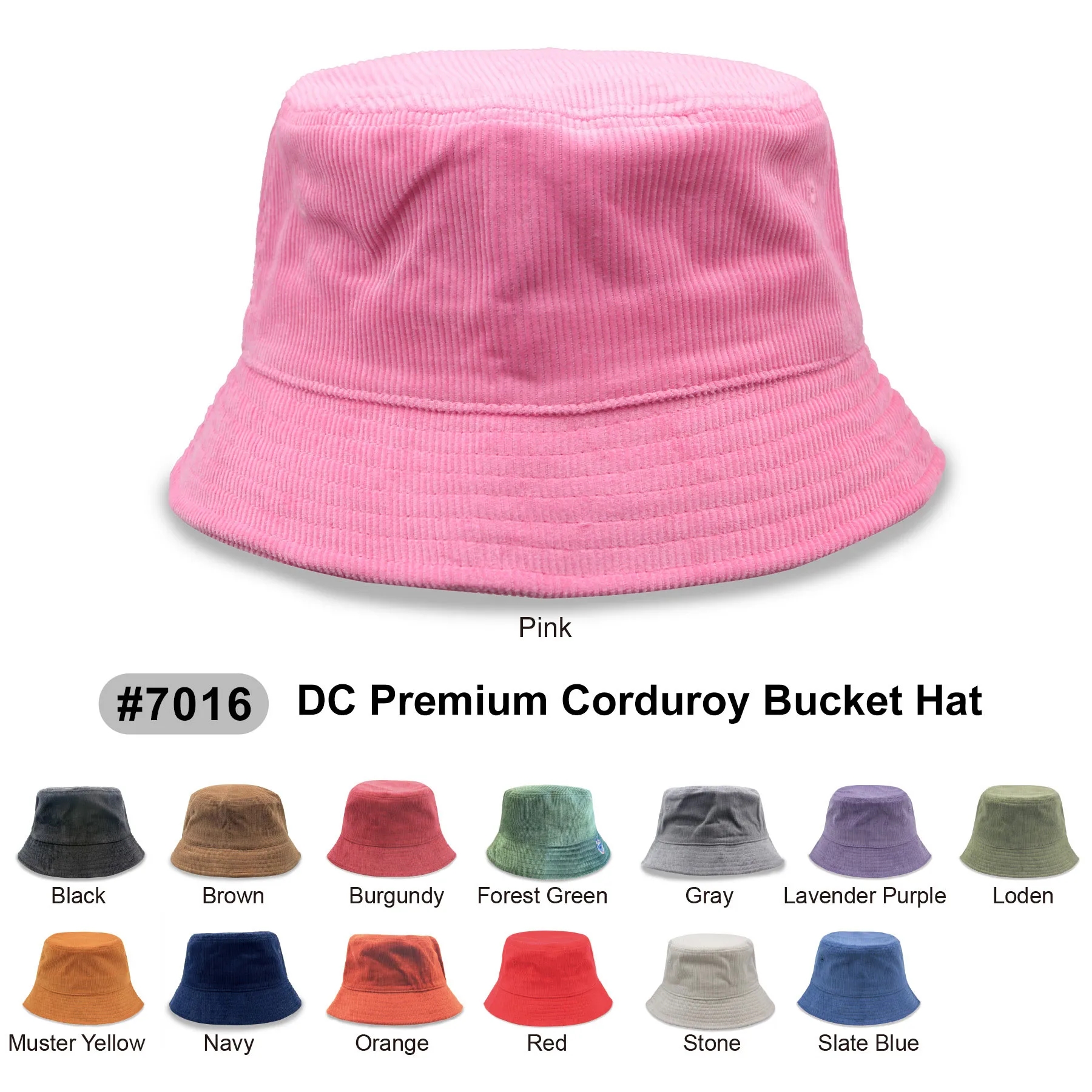 Corduroy bucket hat