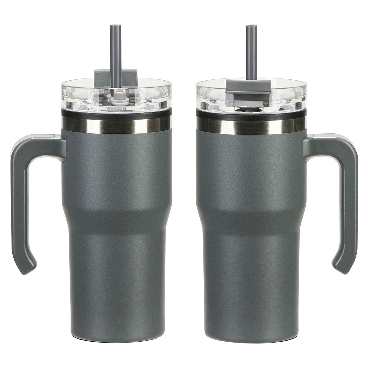 Outback 20 oz Stainless Steel/Polypropylene Mug with Lid and Straw 21