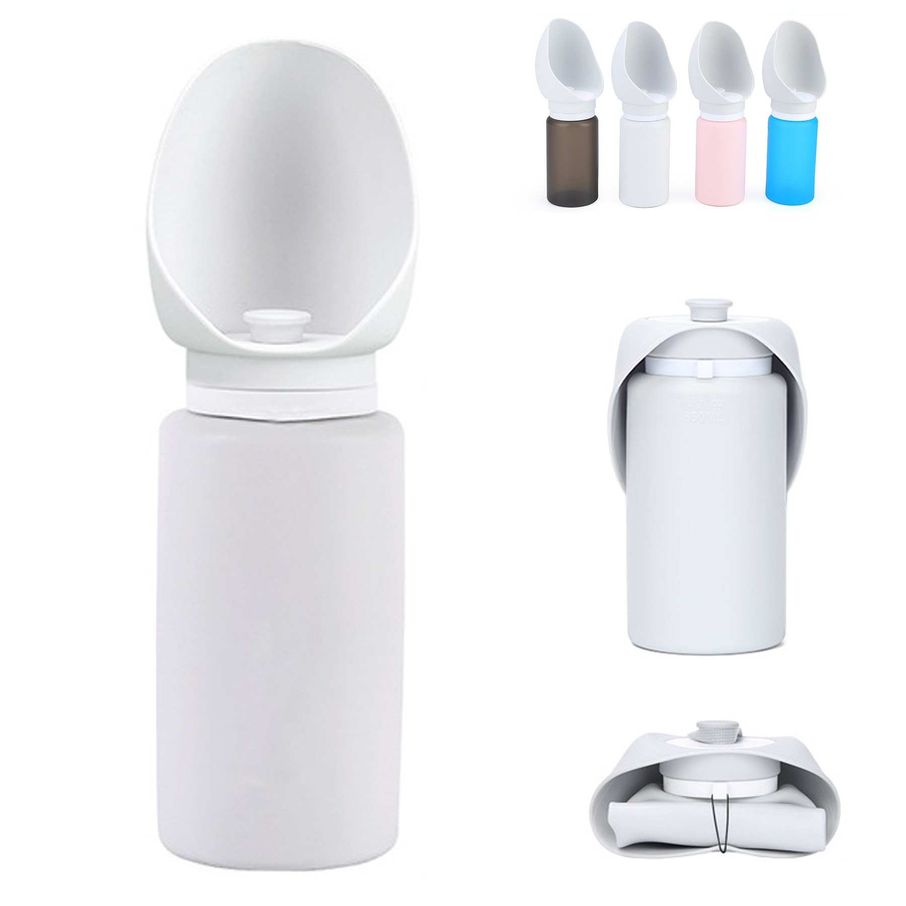 Collapsible Pet Water Bottle - 25 fl oz Food-Grade Silicone 5