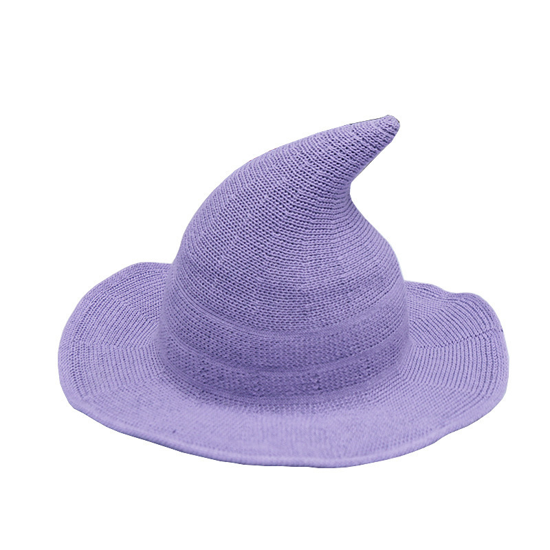 Knitted Wool Hat With Large Brim 9