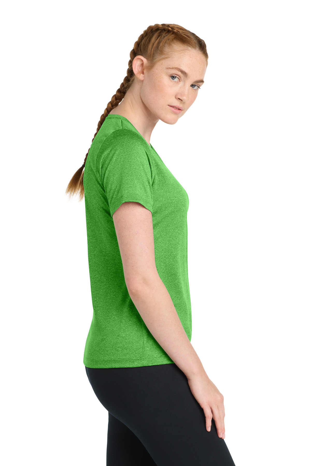 Sport-Tek Women's Heather Contender Scoop Neck Tee. LST360 10