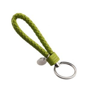 Sophisticated Weaved PU Leather Keychain With Plastic Buckle 39