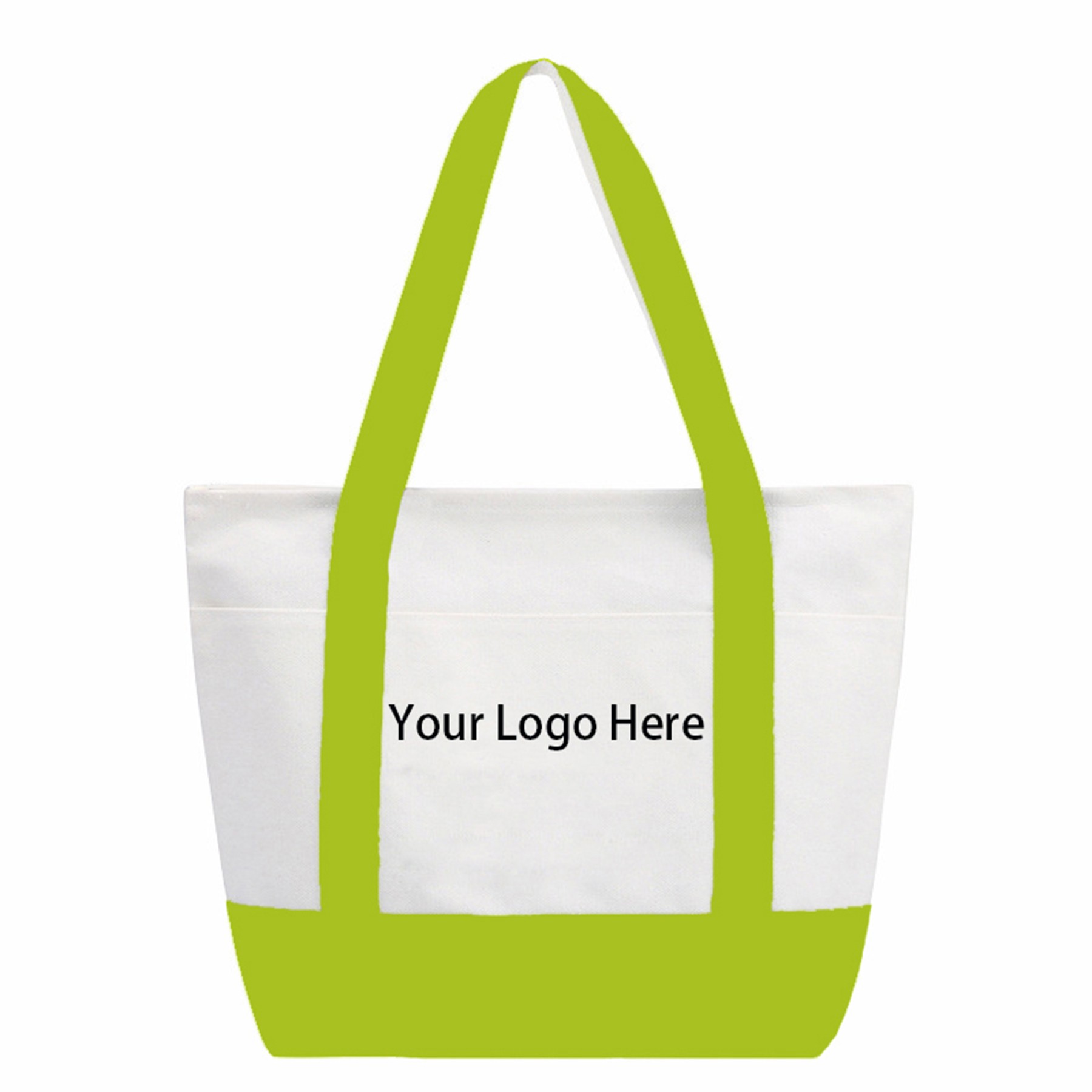 Canvas Stitching Tote Bag With Handle, custom tote bag with logo imprint 4
