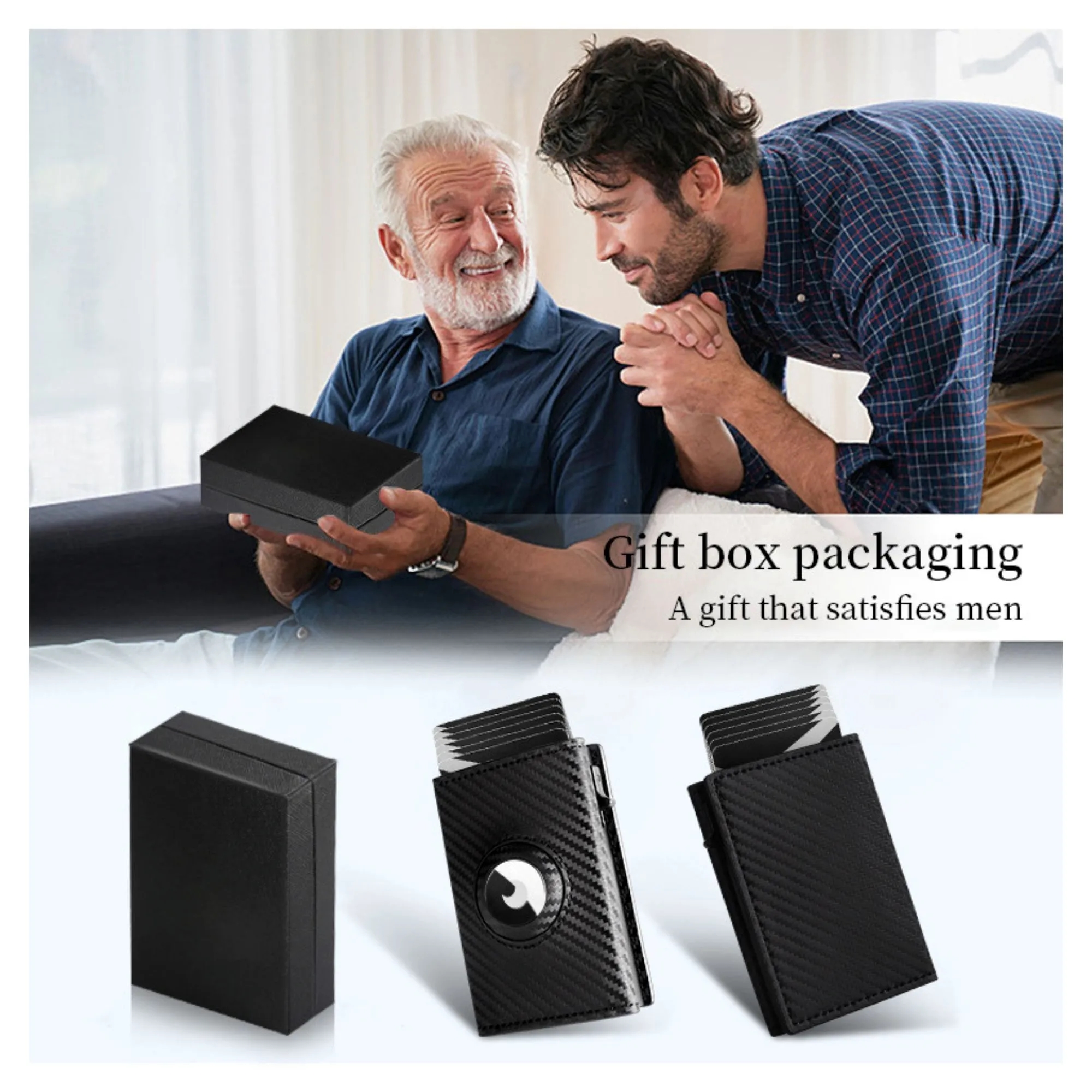 Large Capacity Portable RFID Men's Wallet 2