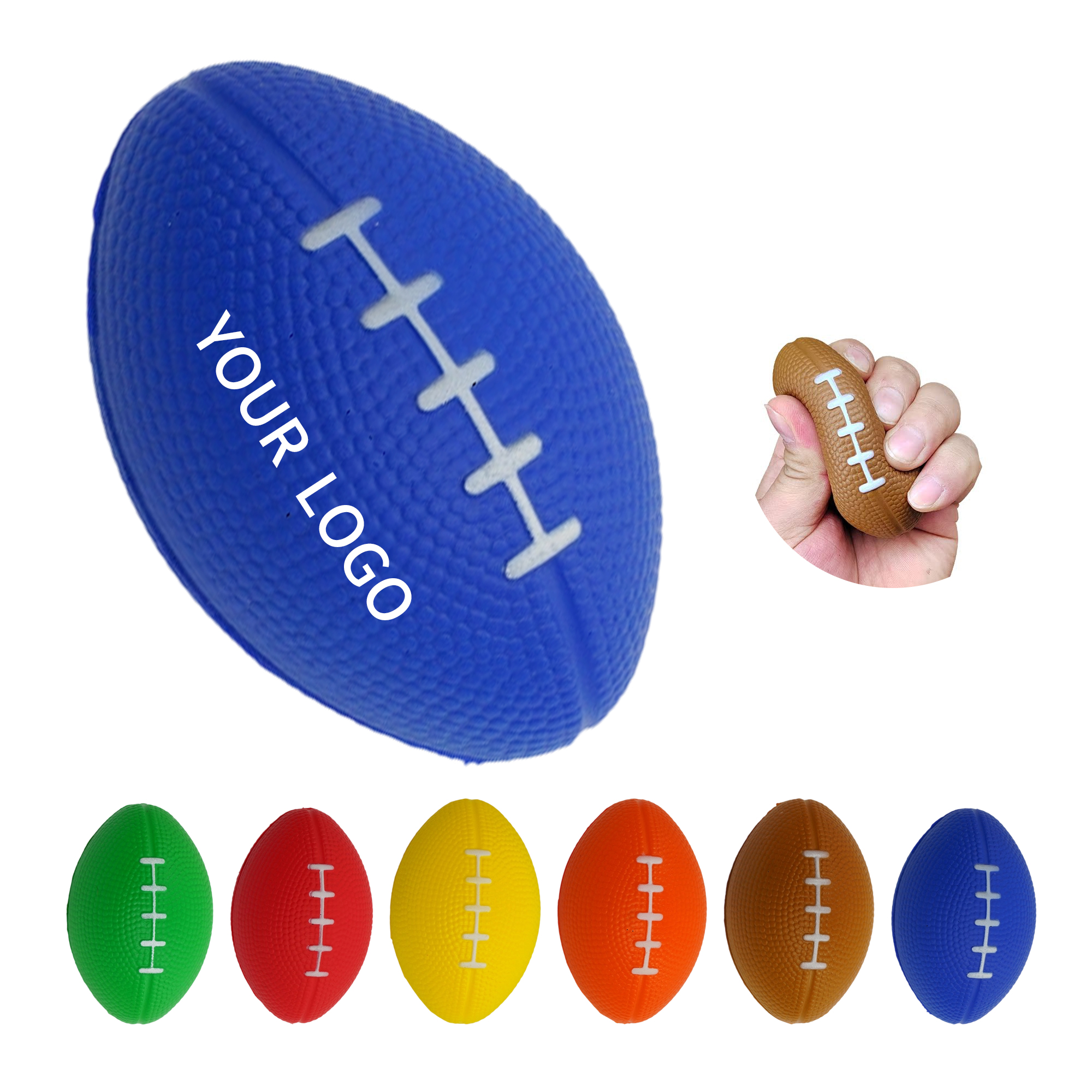 PU Foam Football Shaped Stress Relief Ball 4