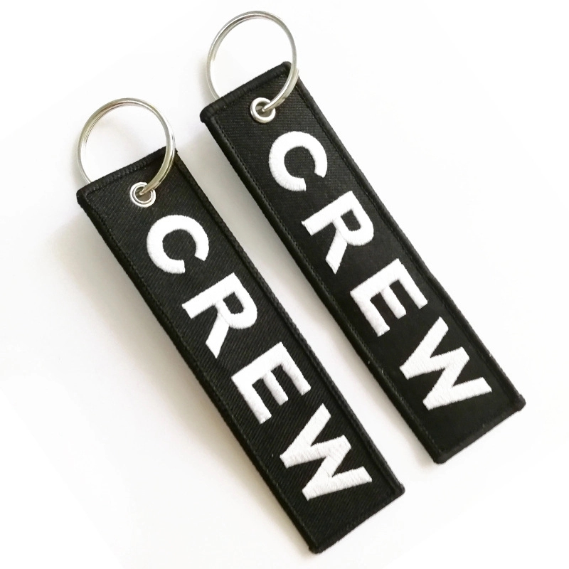 Custom Embroidered Woven Keychain 5