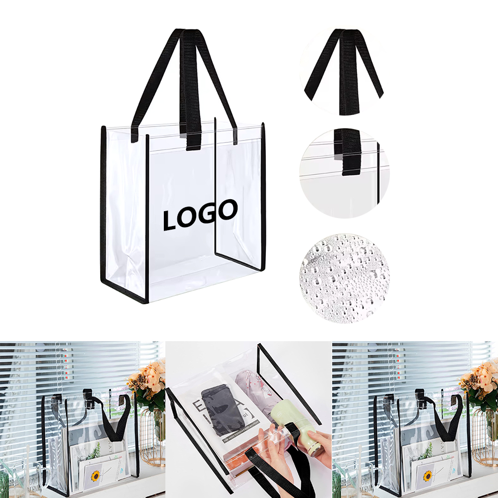 Clear PVC Shopping Tote Bag 2