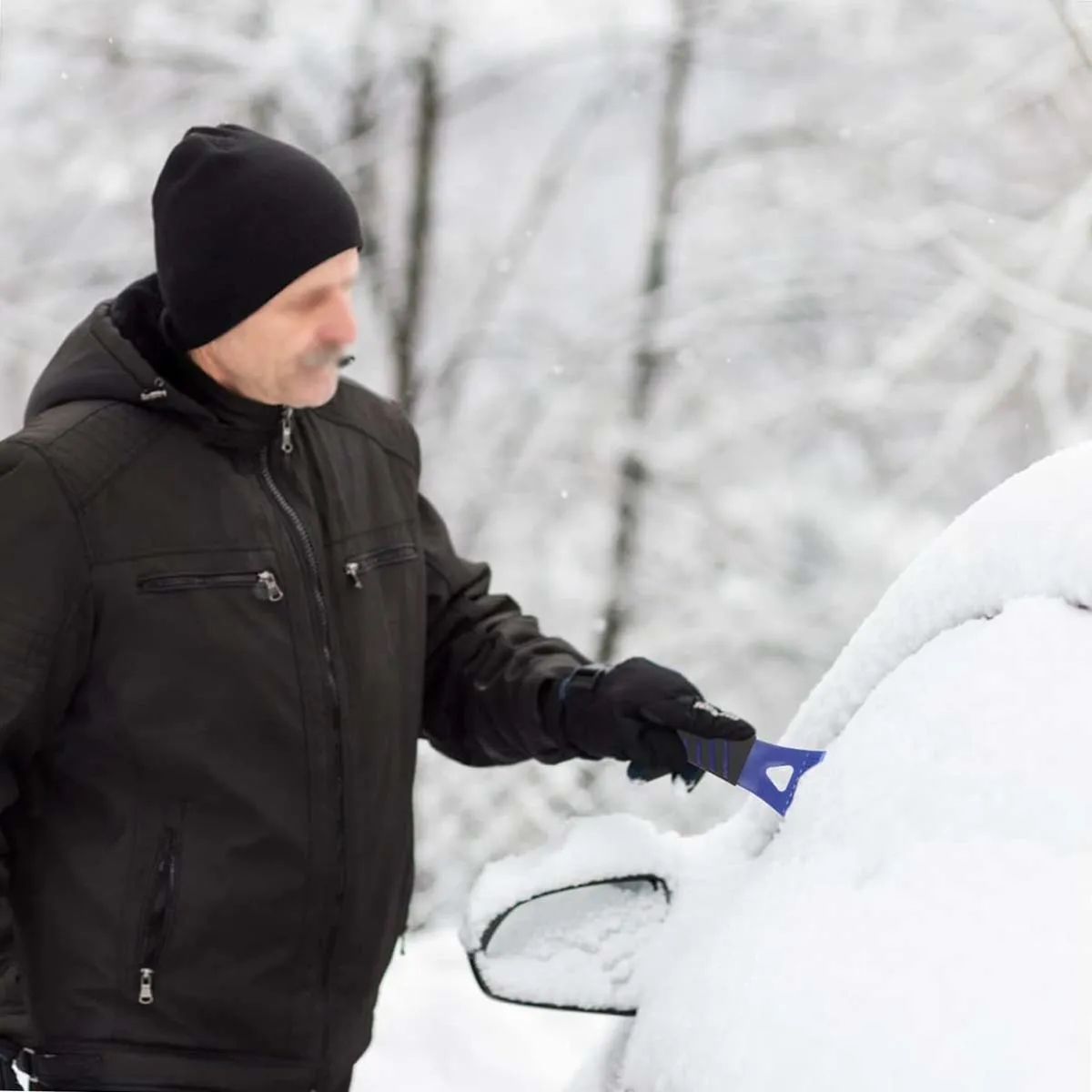 7" Winter Car Accessorie Multipurpose Multicolor Ice Scraper 2