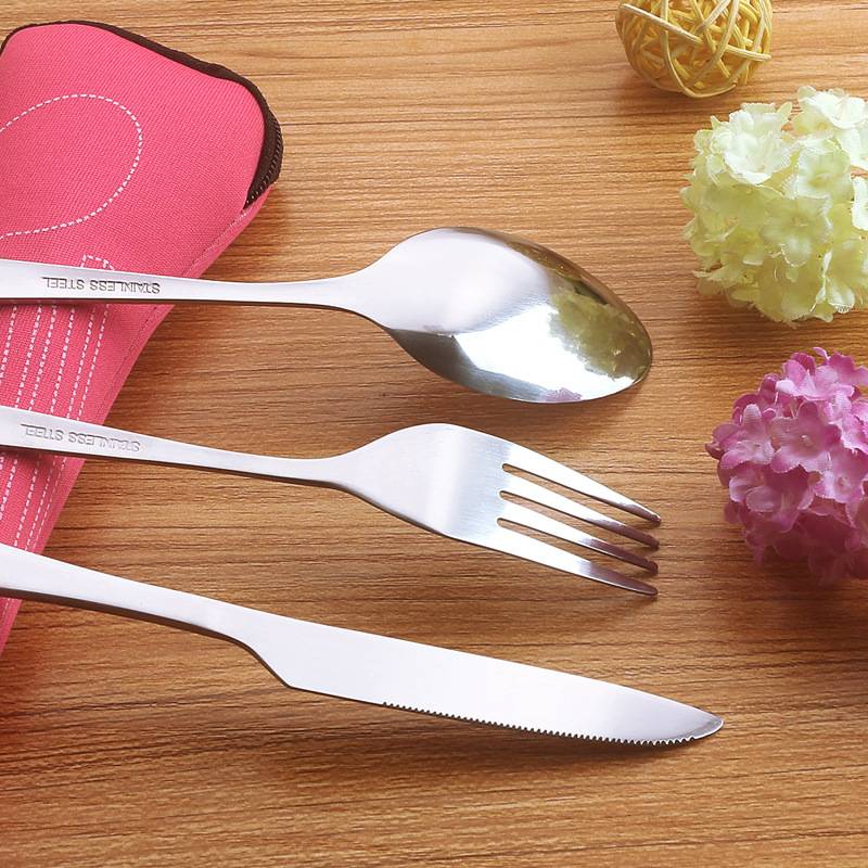 Stainless Steel Portable Flatware Sets 6