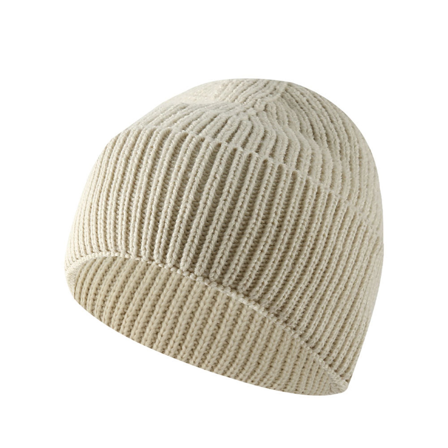 Solid Color Warm Knit Beanie Hat 7