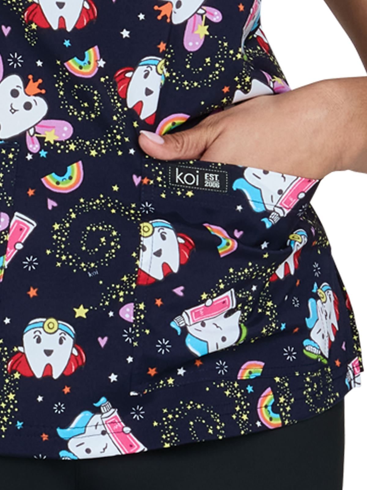 koi - Basics - Women's Two-Pocket Athletic-Inspired, Breathable Mesh Leslie Top 18