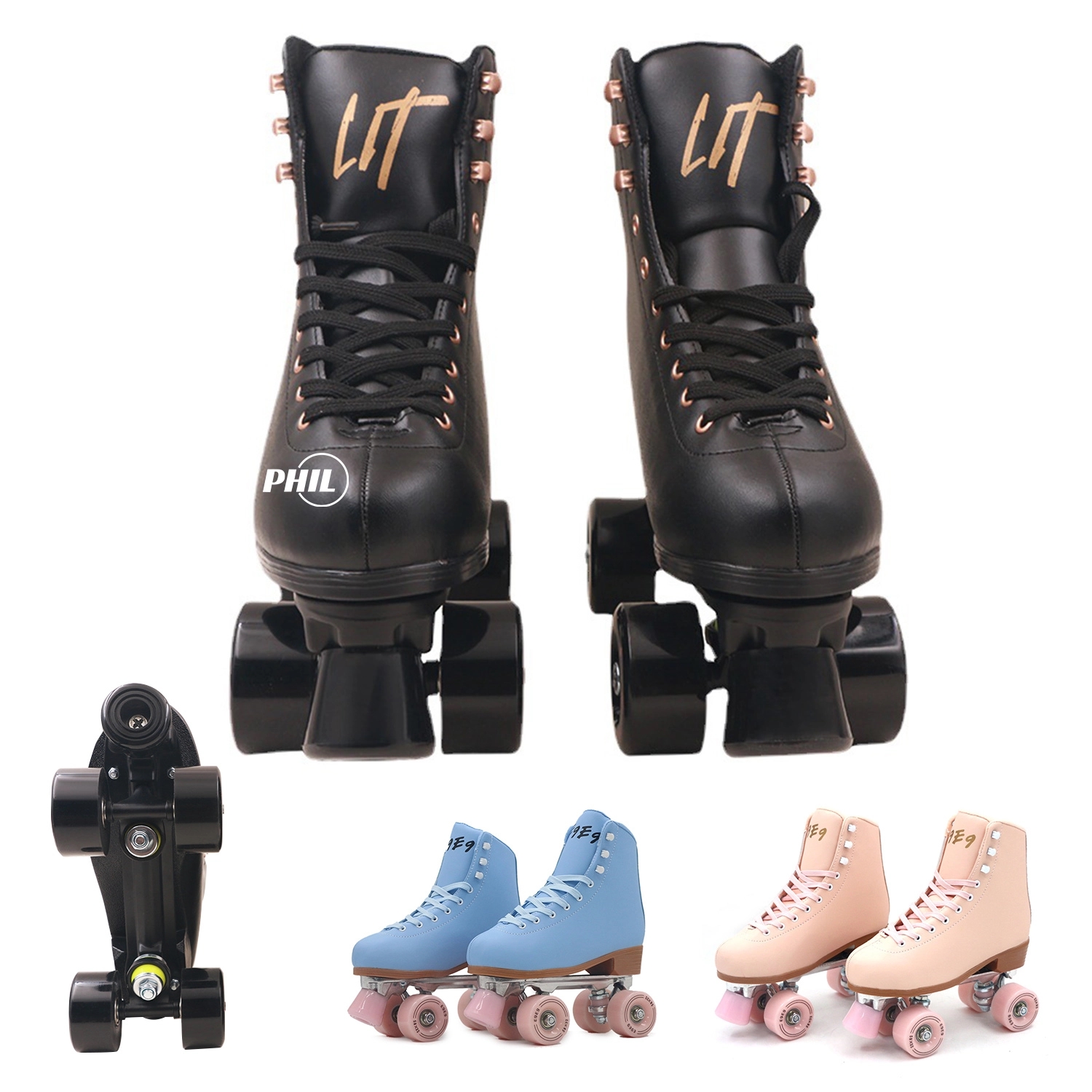 Retro Quad Design Roller Skates 1