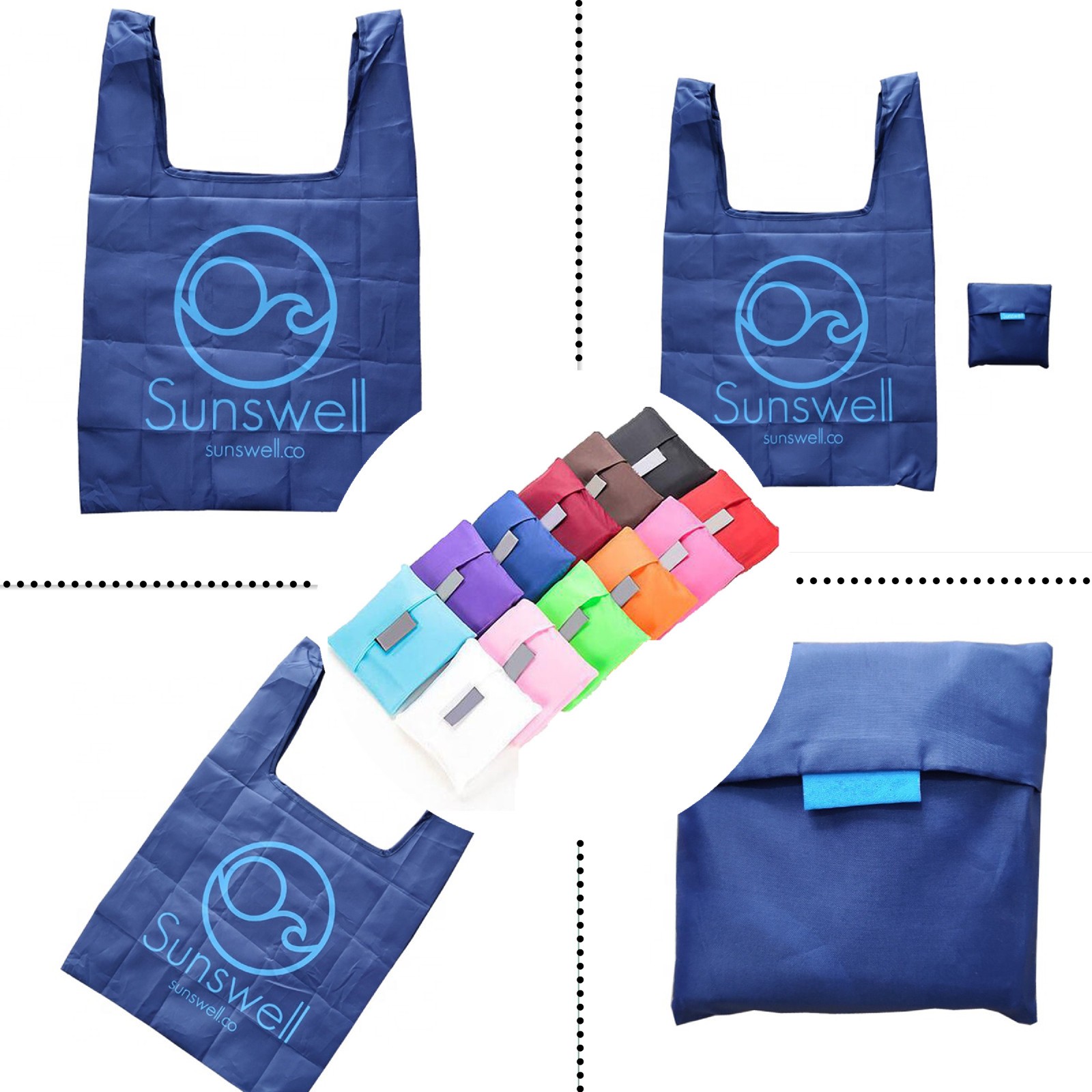 Reusable Folding Polyester Shopping Bag / Pouch 1