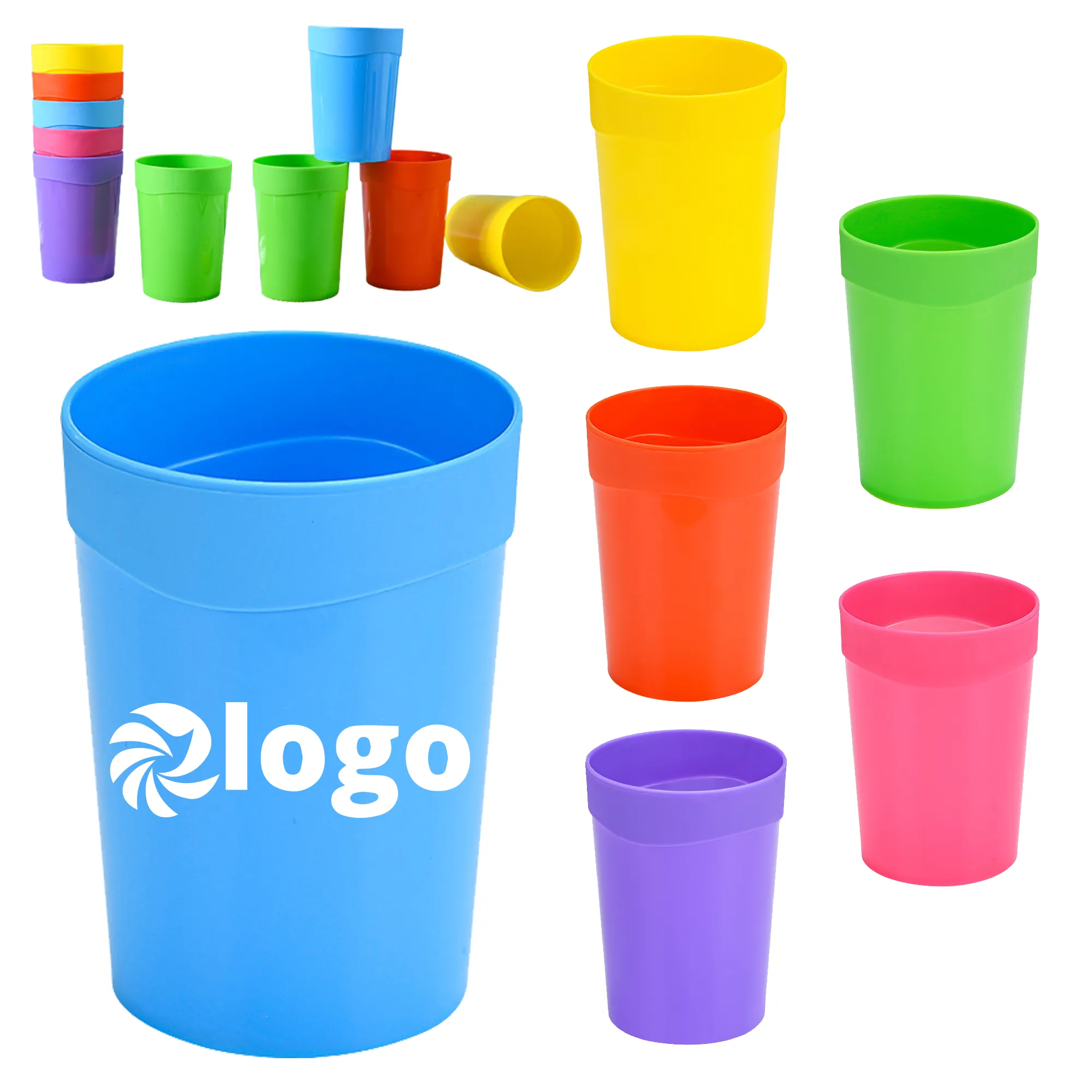 14 Oz Reusable Tumblers Plastic Stadium Cups 3