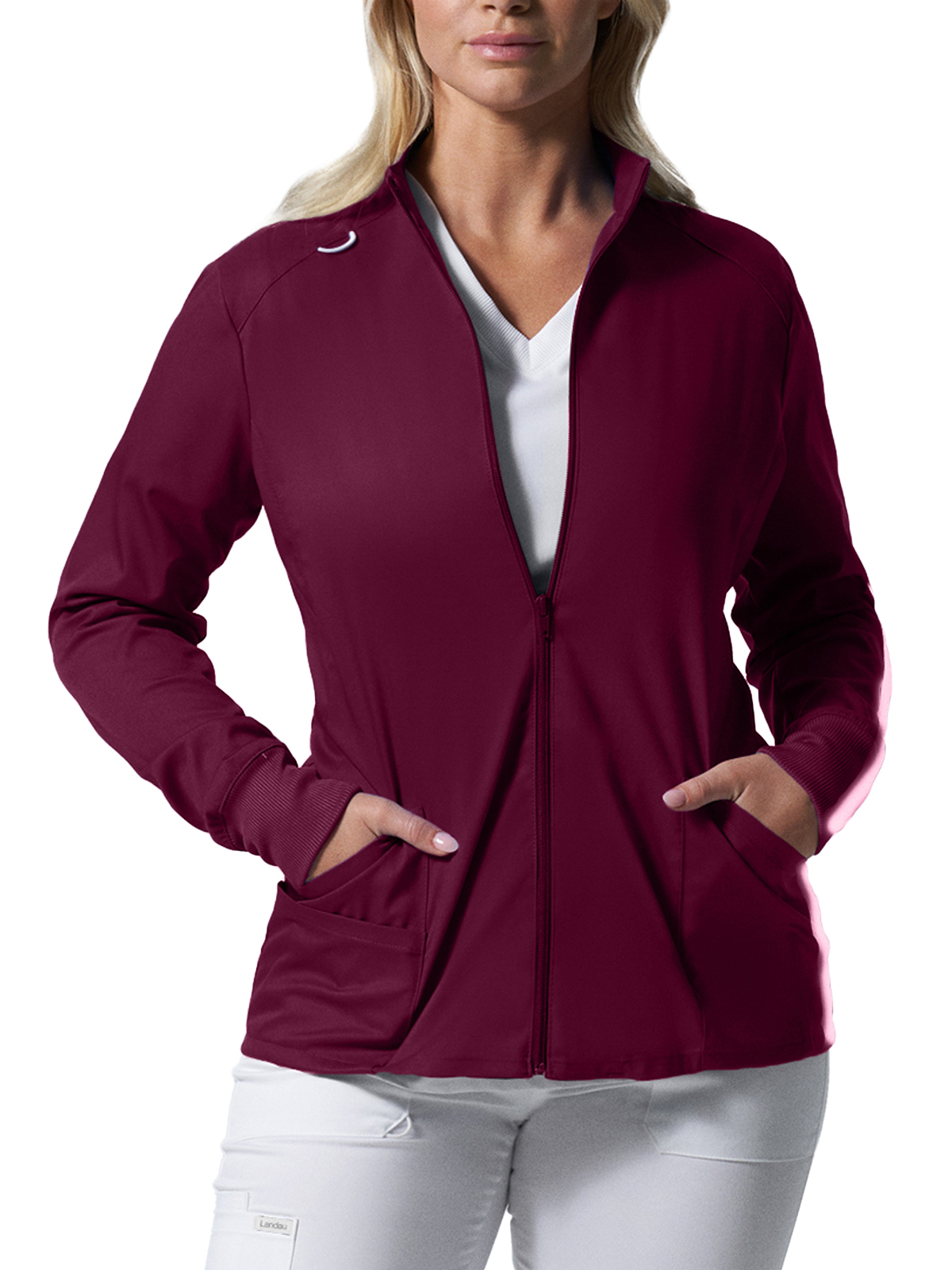 Landau - ProFlex - Women's Three-Pocket Mock Neck Zip-Front Jacket 33