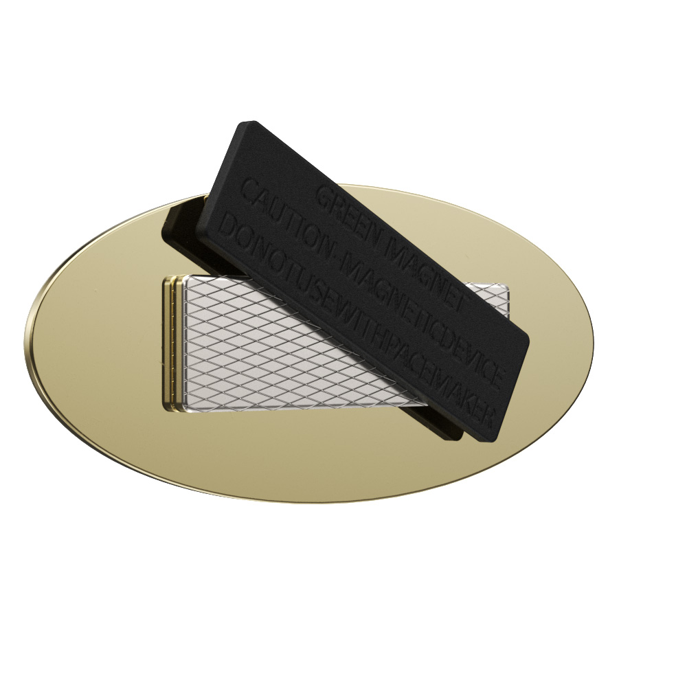 Texture Tone® Oval Metal Name Badge (3" x 1-1/4") 3