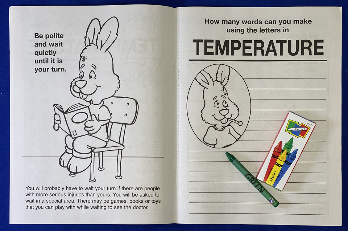 COLORING SET - A Trip to the Emergency Center Coloring Book Fun Pack 3